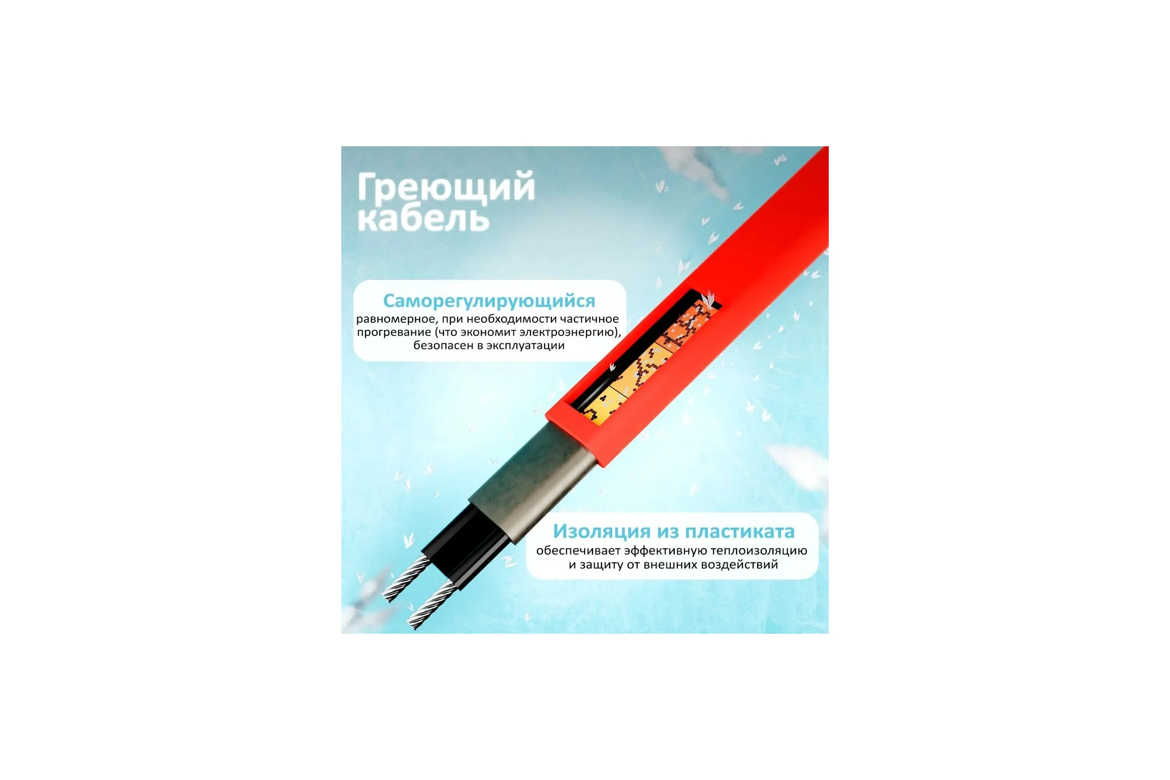 Комплект саморегулирующегося кабеля AlfaOpt AlfaKit №1 16-2-6 AK1-16-2-6