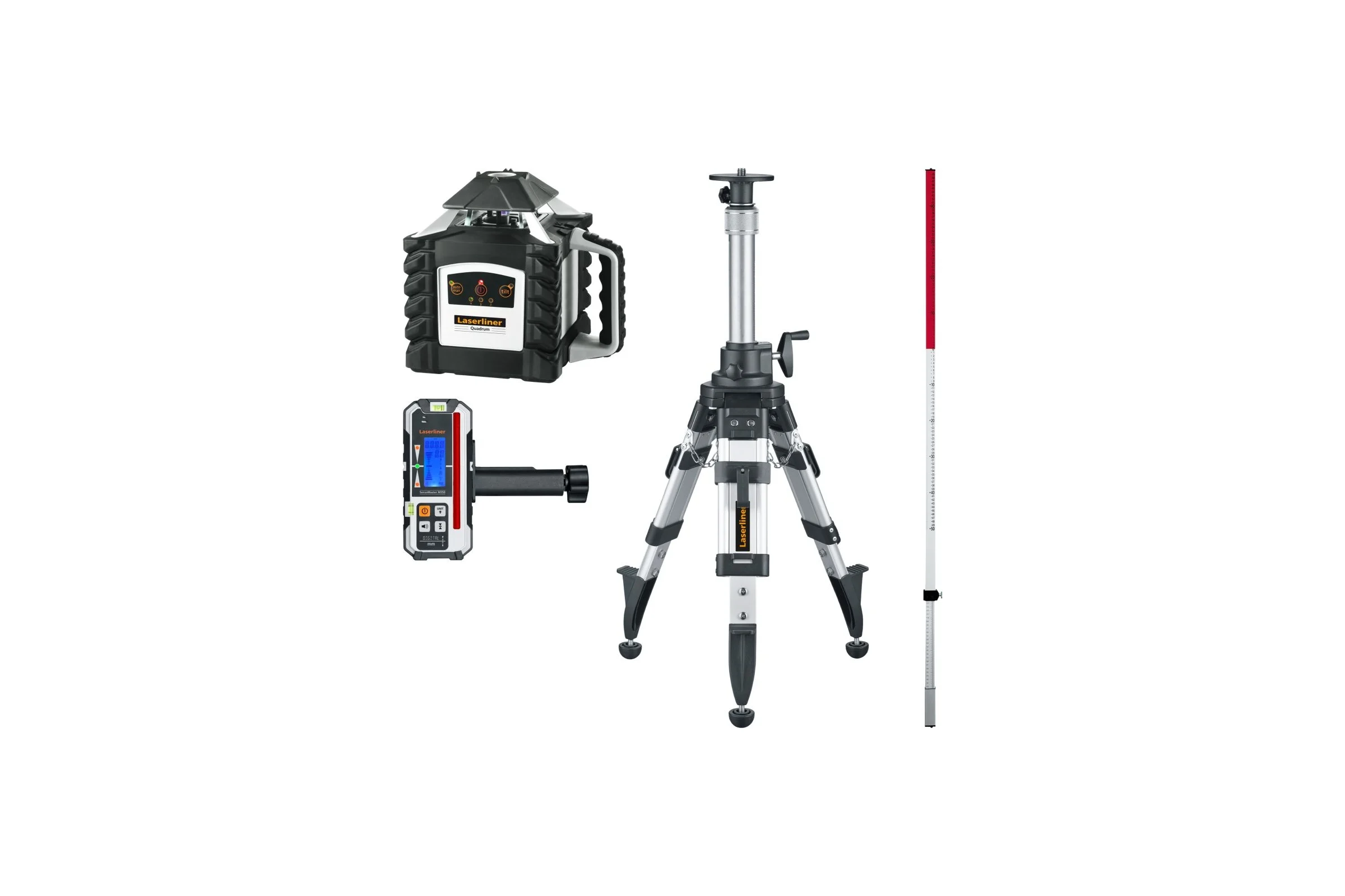 Автоматический ротационный лазерный нивелир Laserliner Quadrum M 350 S Set 1 053.00.09-1