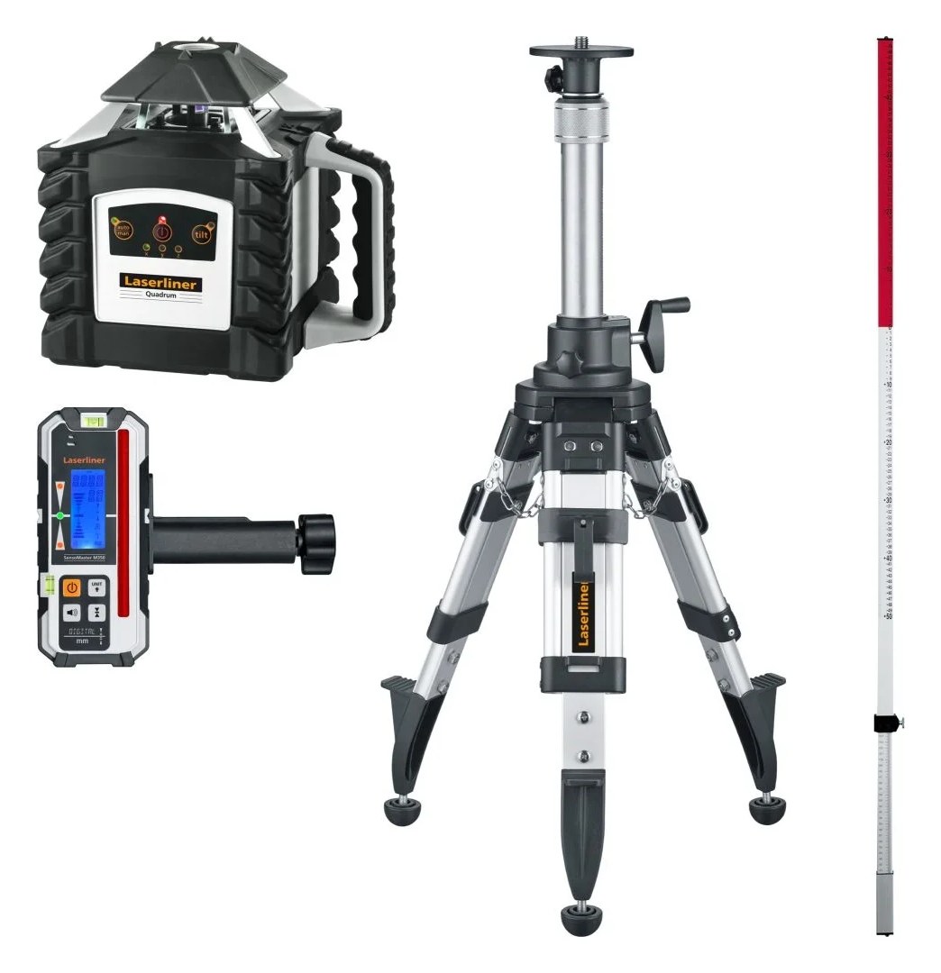 Автоматический ротационный лазерный нивелир Laserliner Quadrum M 350 S Set 1 053.00.09-1