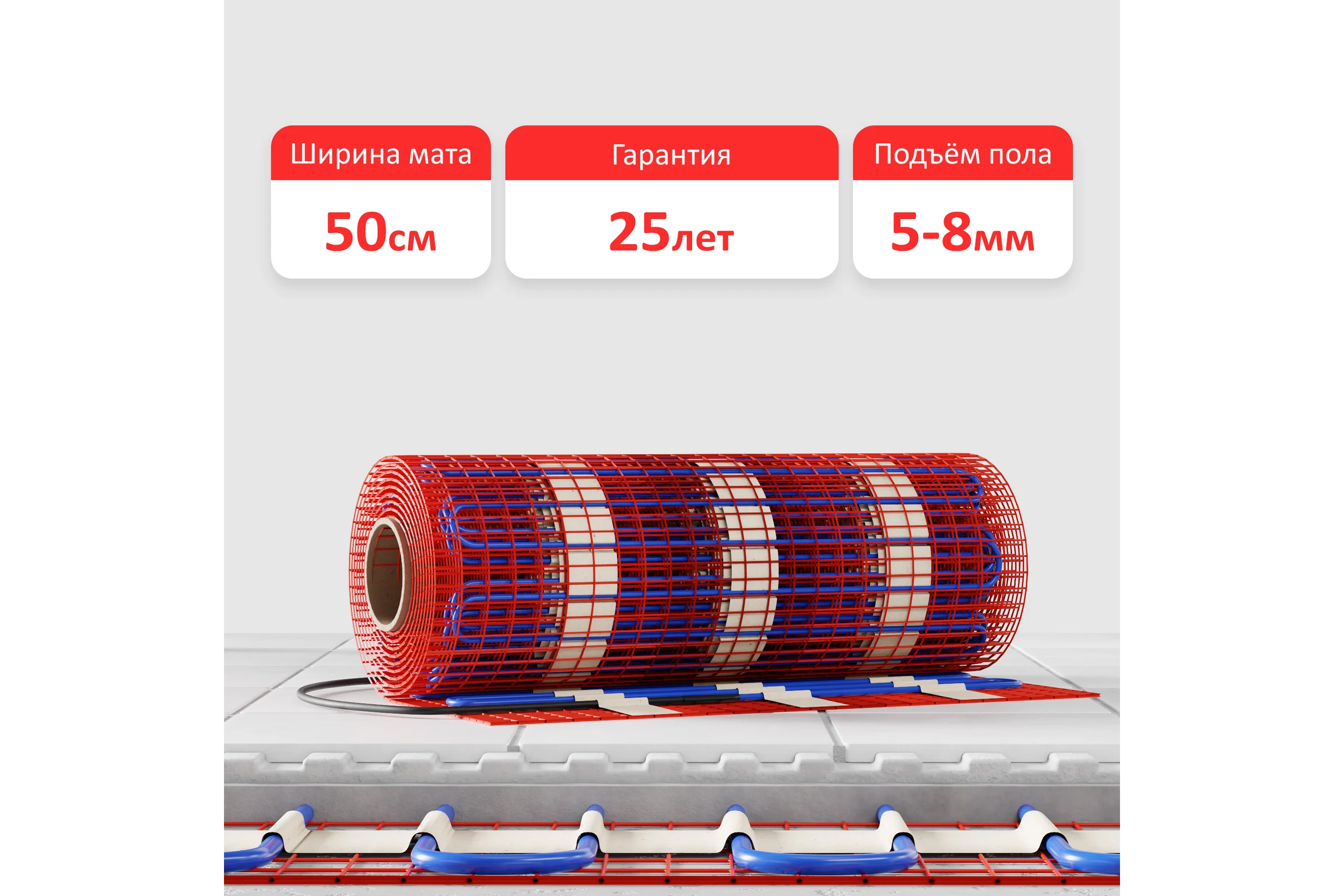 Мат нагревательный AlfaOpt AlfaMat-150 (6,0 м²) AM150-06-0