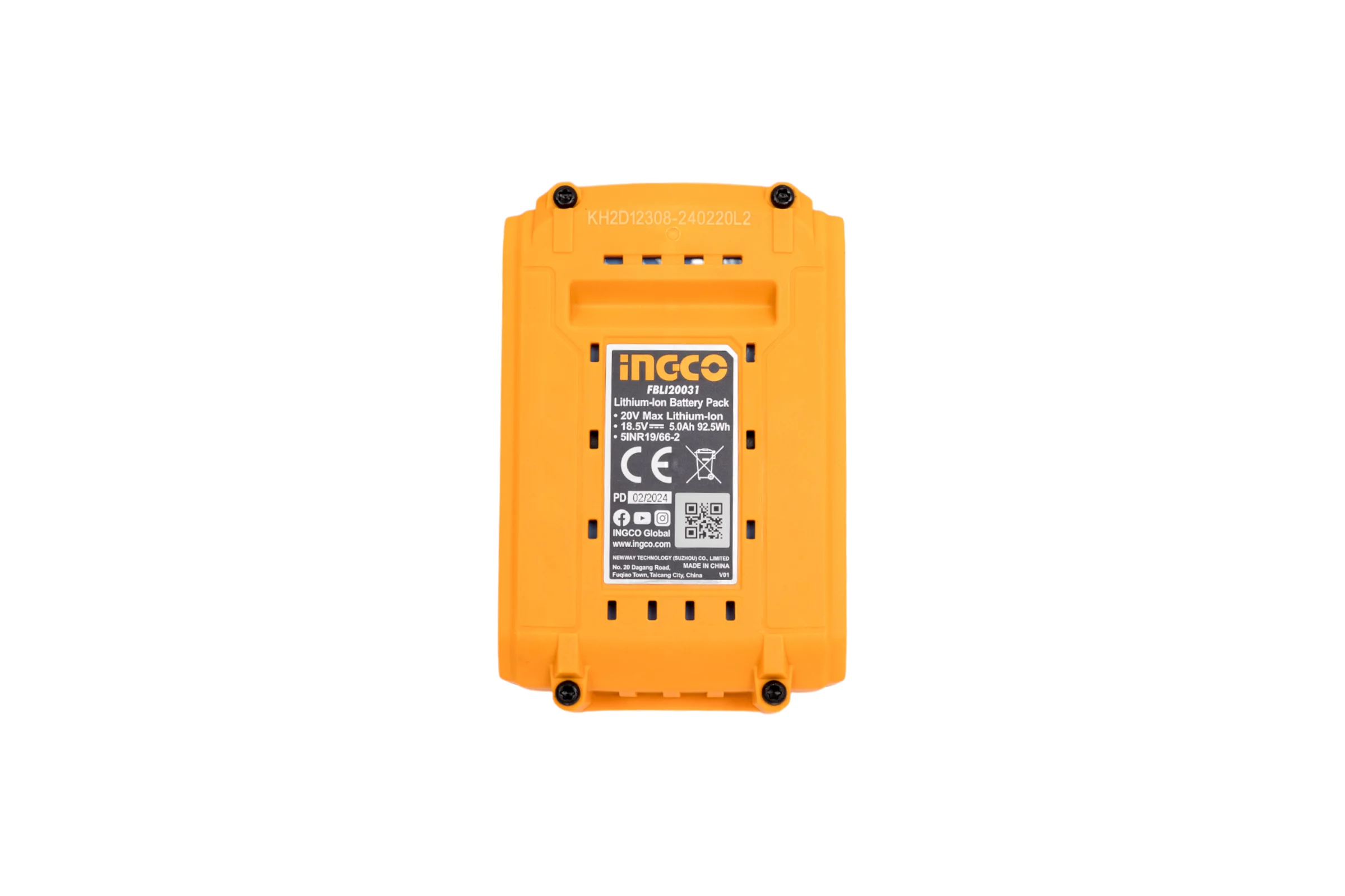 Аккумуляторная батарея INGCO INDUSTRIAL Li-ion 5.0 Ач FBLI20031
