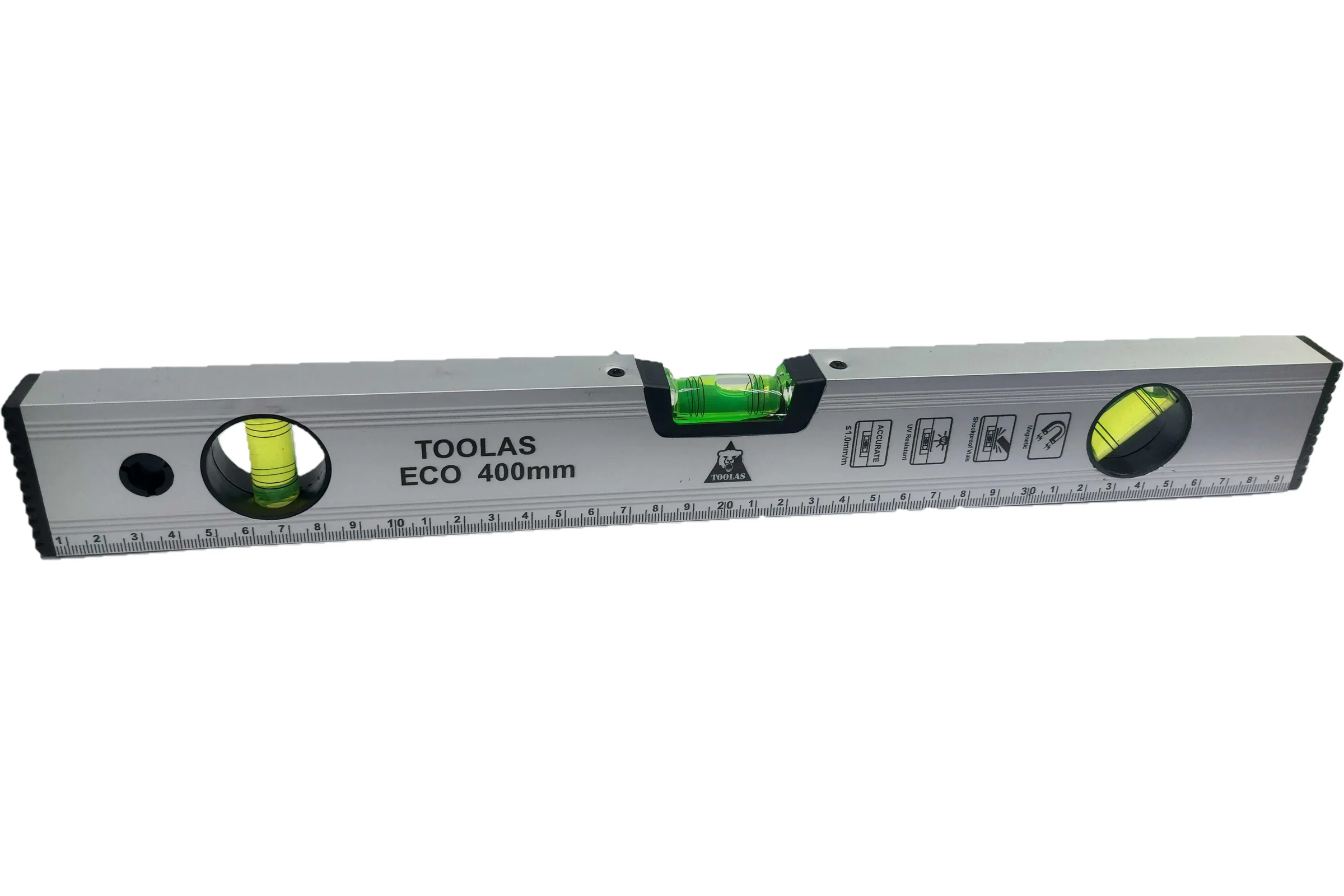 Уровень TOOLAS ЕКО магнит 400 мм 00014065