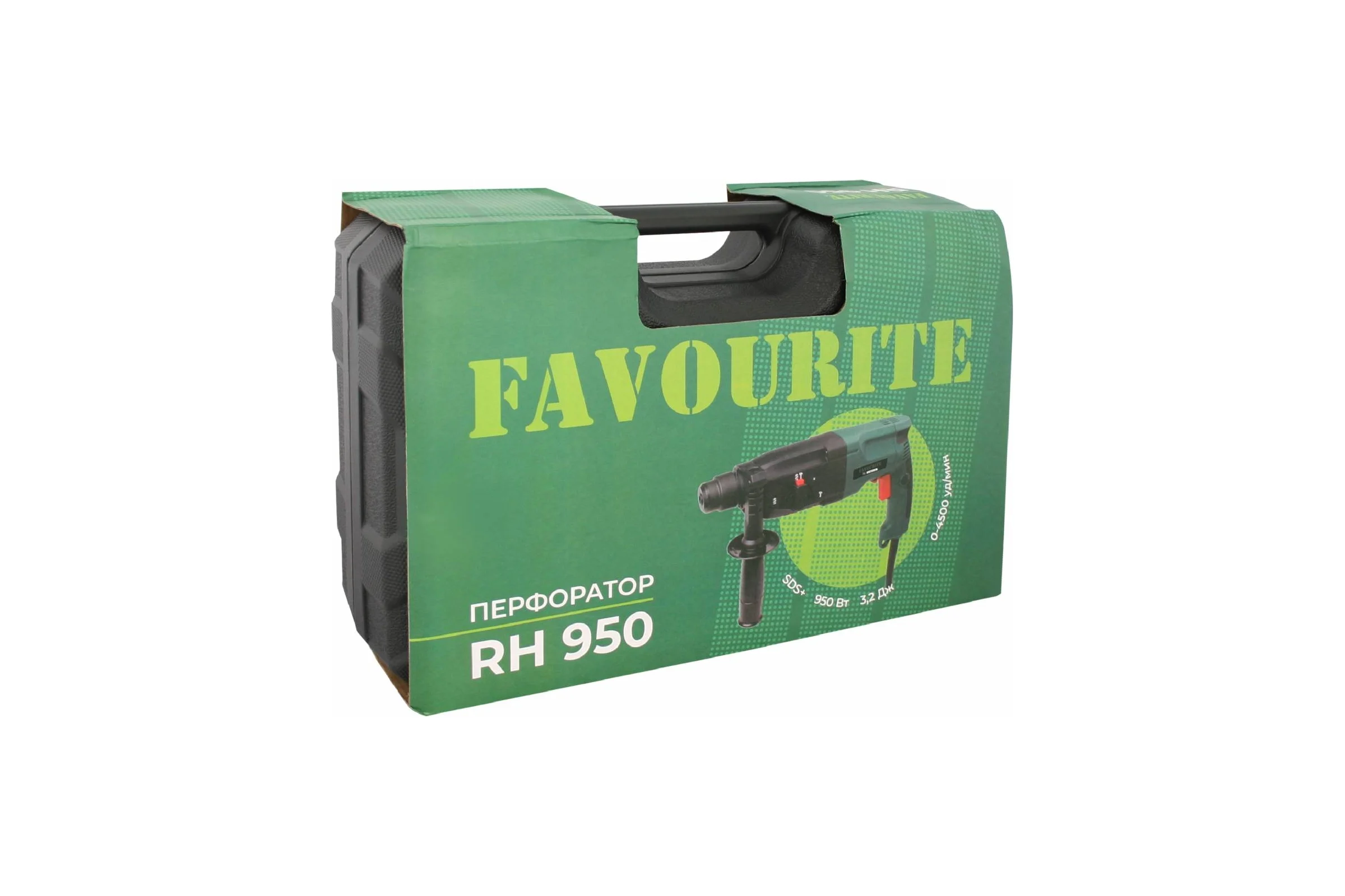 Перфоратор FAVOURITE RH 950 950Вт, 3реж, SDS+ 3,2Дж, 0-4500уд/мин, 0-1100об/мин 104100950