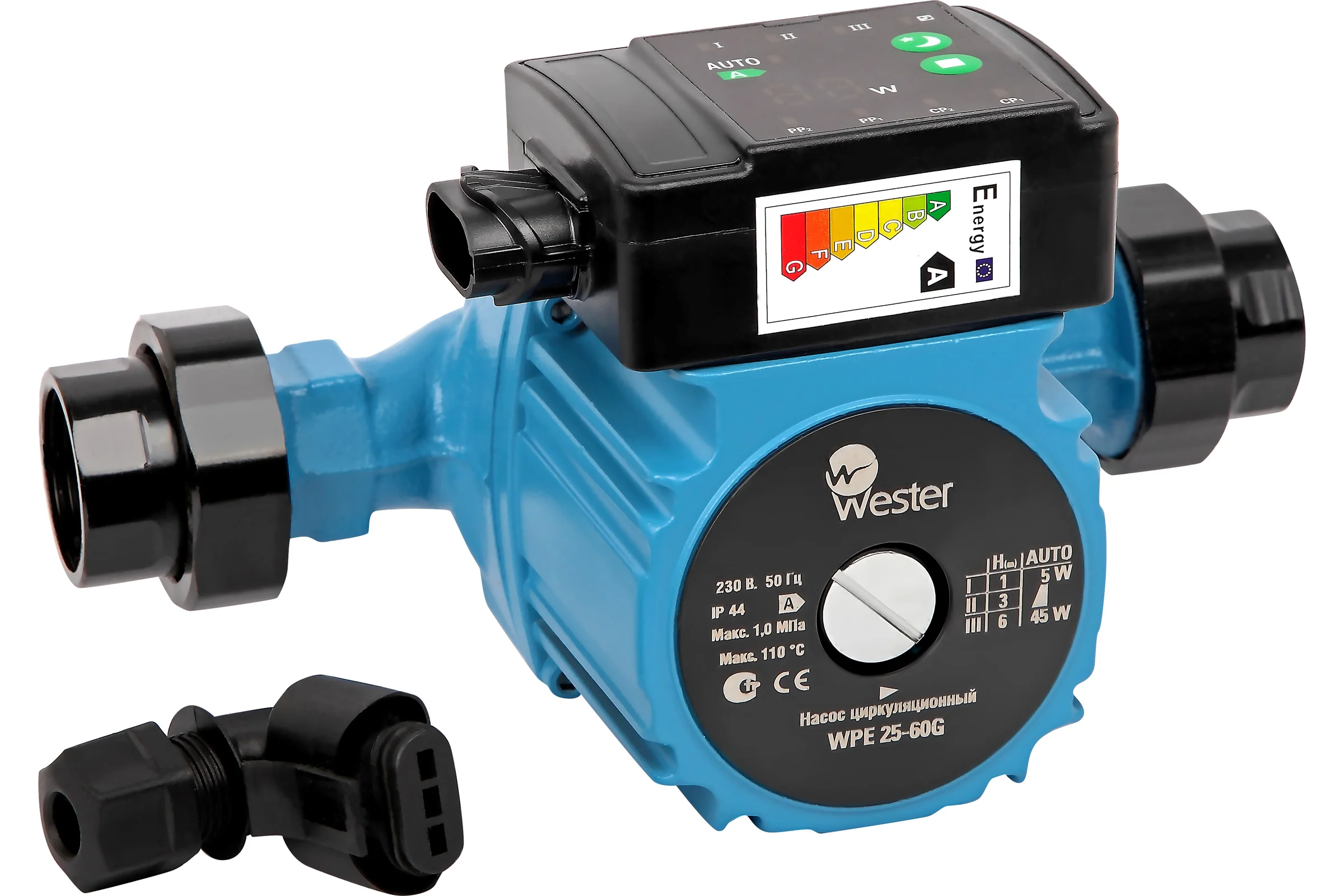Насос циркуляционный Wester WPE 25-60G с гайками 0-18-0093