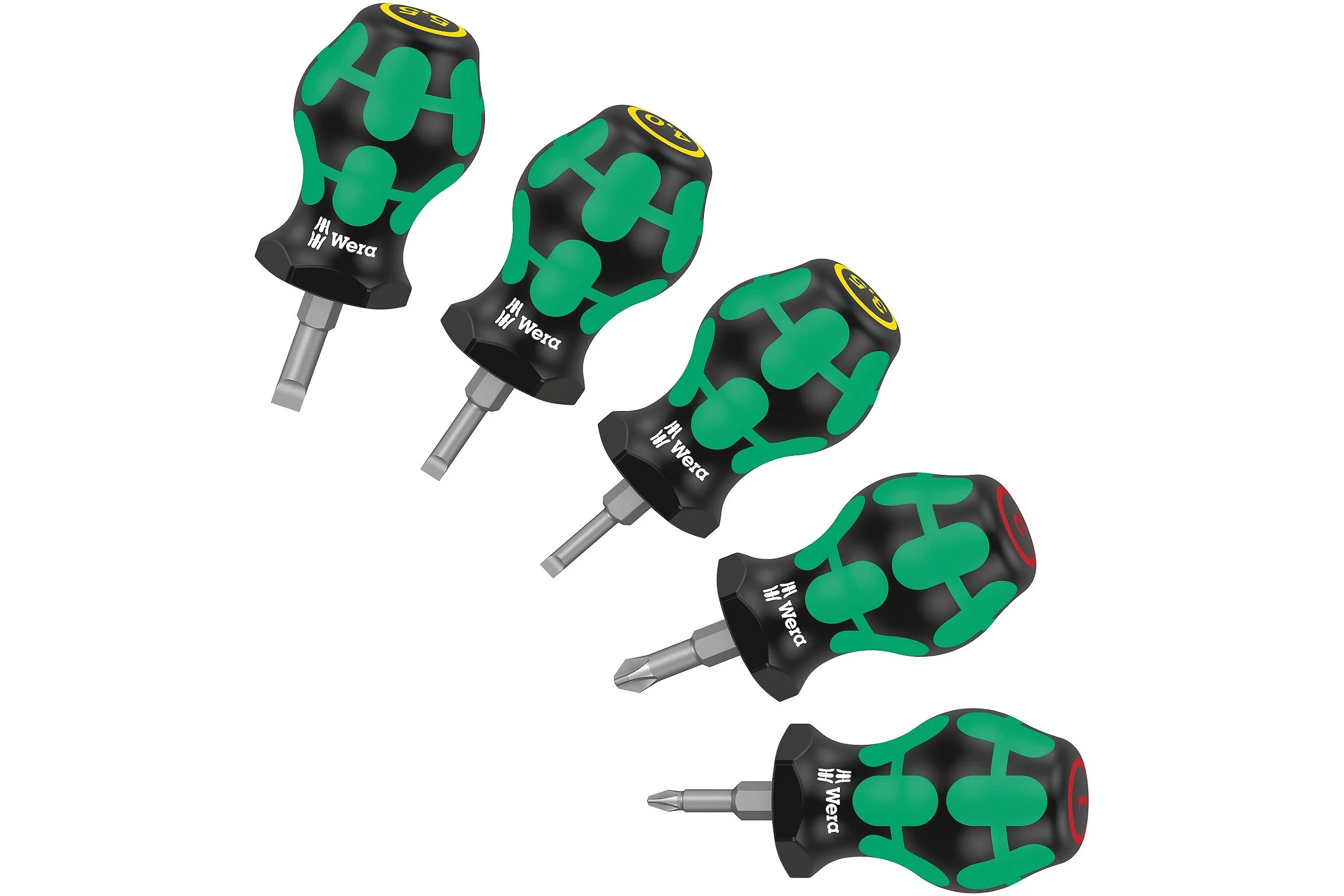 Набор коротких отверток WERA Stubby Set 1 SL3.5/4/5.5, PH1/2 x 25 мм WE-008870