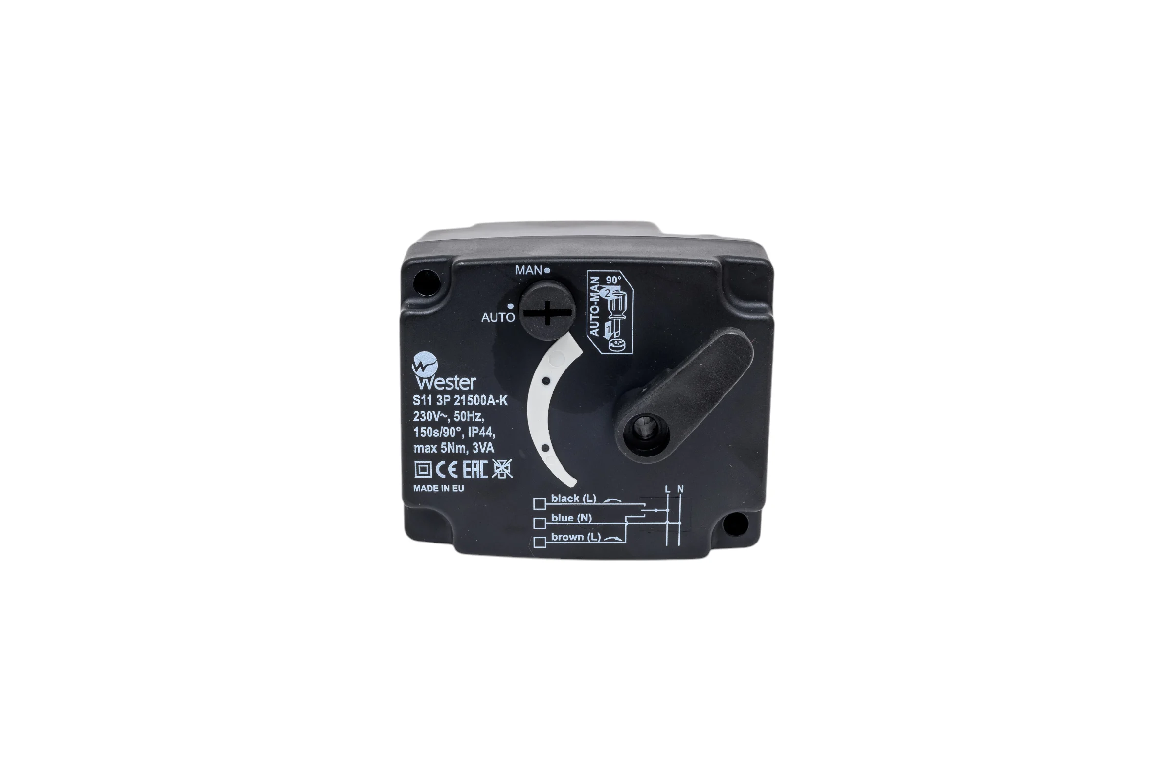 Привод Wester S11 3P 21500A-K 230 VAC 50 Hz 150s/90 3-точ. SPDT 5 Nm 0-04-0100