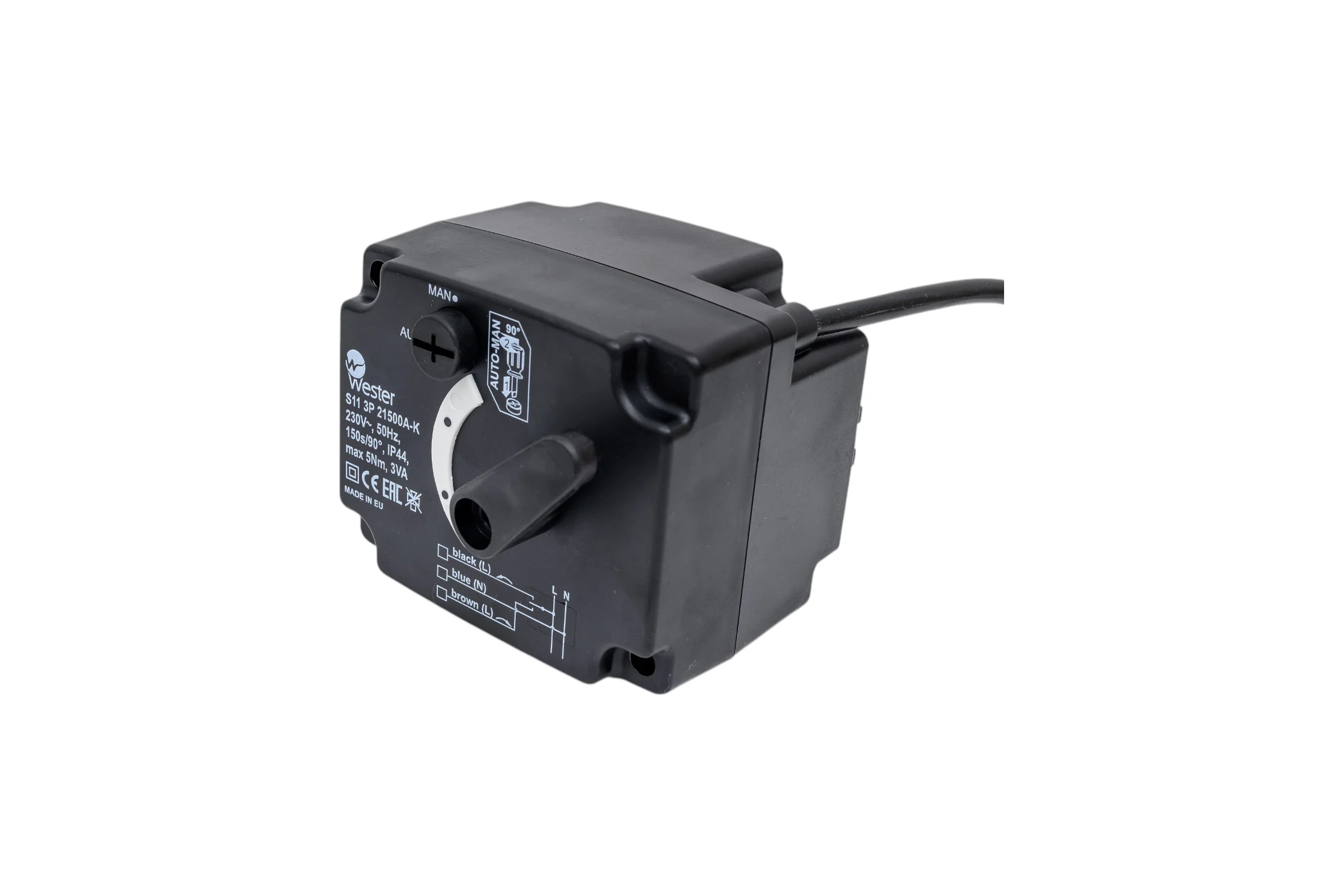 Привод Wester S11 3P 21500A-K 230 VAC 50 Hz 150s/90 3-точ. SPDT 5 Nm 0-04-0100