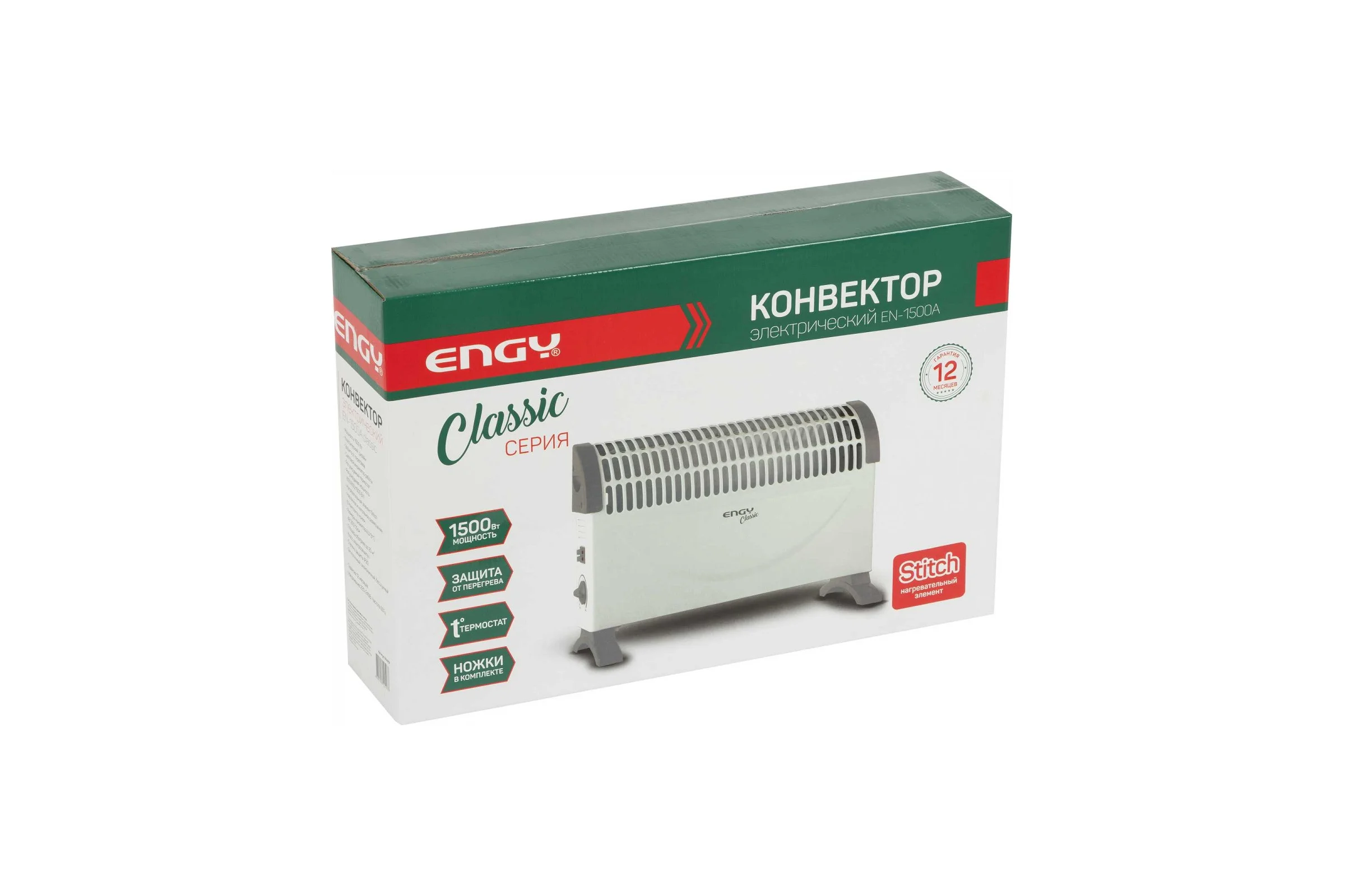Электрический конвектор Engy EN-1500A classic 00 4257