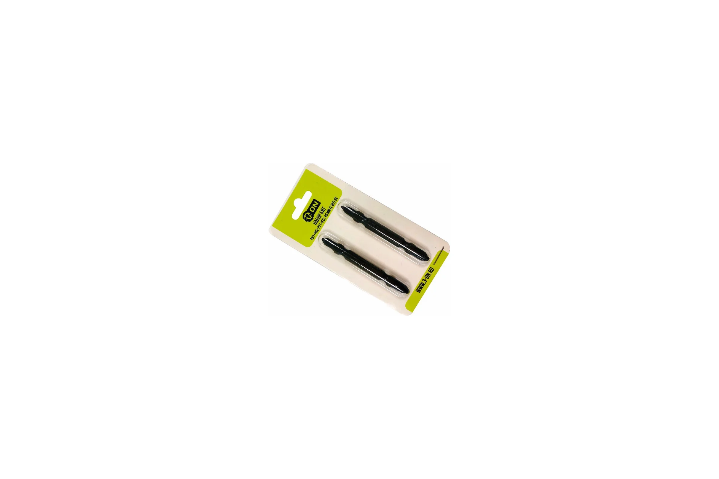 Набор бит двухсторонних PH1-PH2, PZ1-PZ2 (2 шт; 65 мм; S2) ON 15-03-017