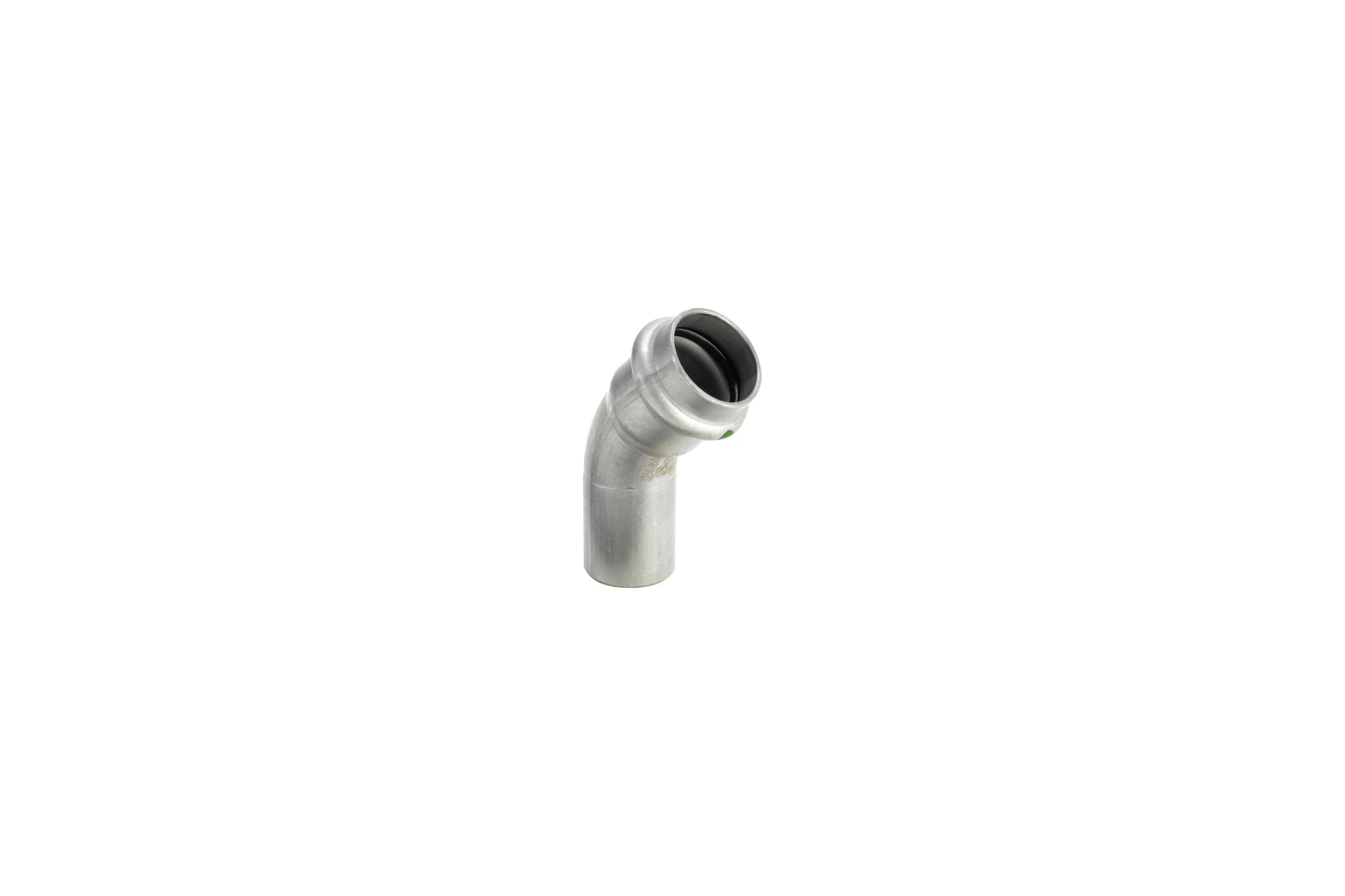 Отвод Viega НВ 45 Sanpress Inox с SC-Contur, нержавеющая сталь, 22 мм 435400