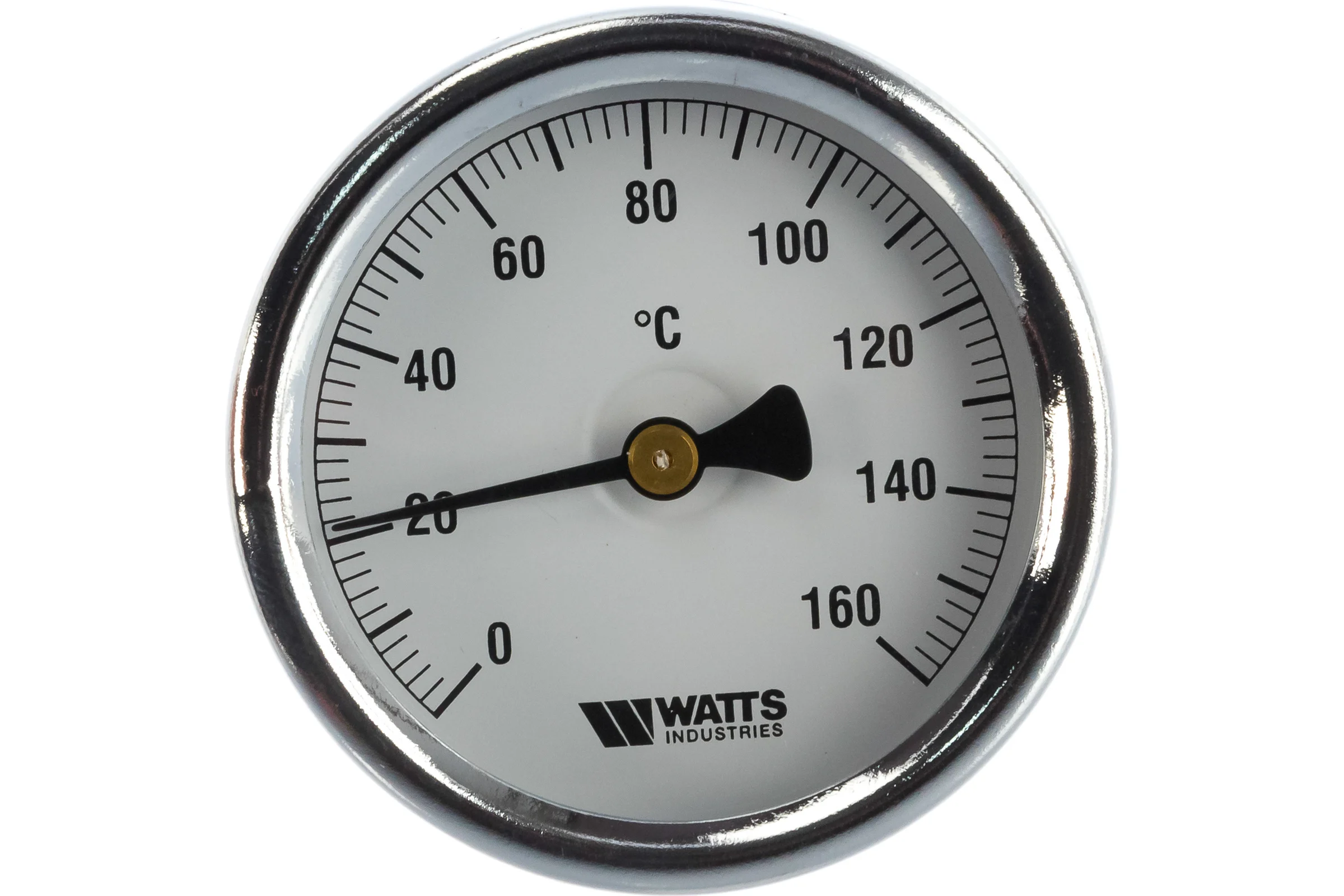 Термометр биметаллический F+R801 OR 63mm 0-160C, гильза 50 мм Watts 10005806