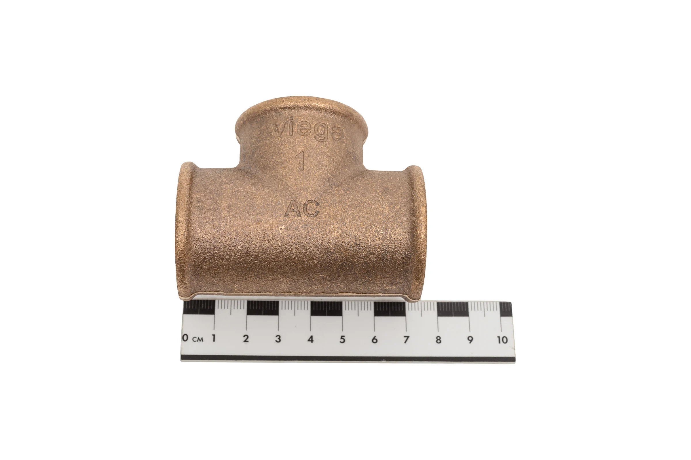 Тройник Viega, ВВВ, 1", 1", 1", бронза RX, равнопроходной 264260