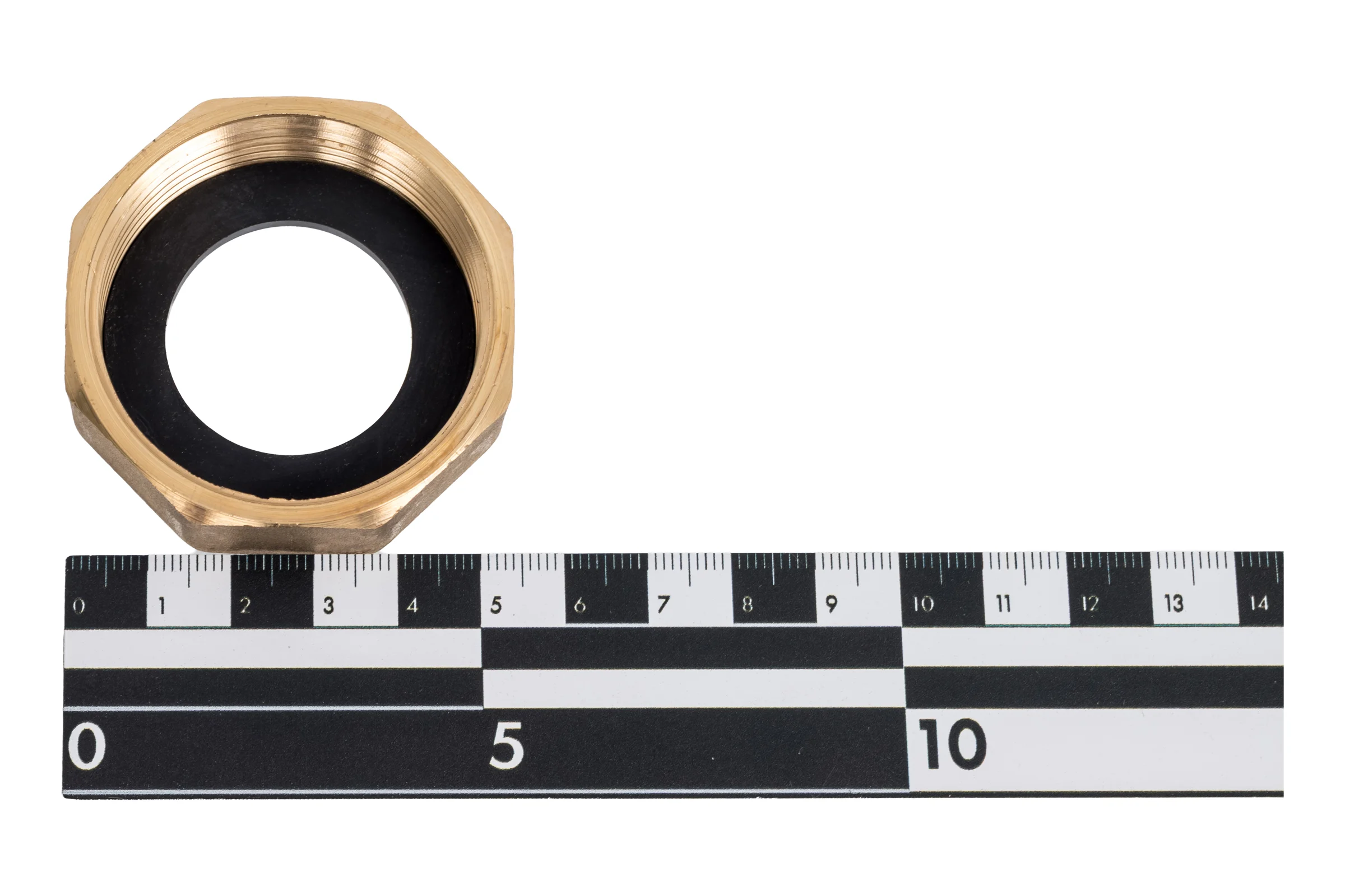 Гайка сантехническая Hoobs с прокладкой 1 1/2", латунь HB-AYHT26SET