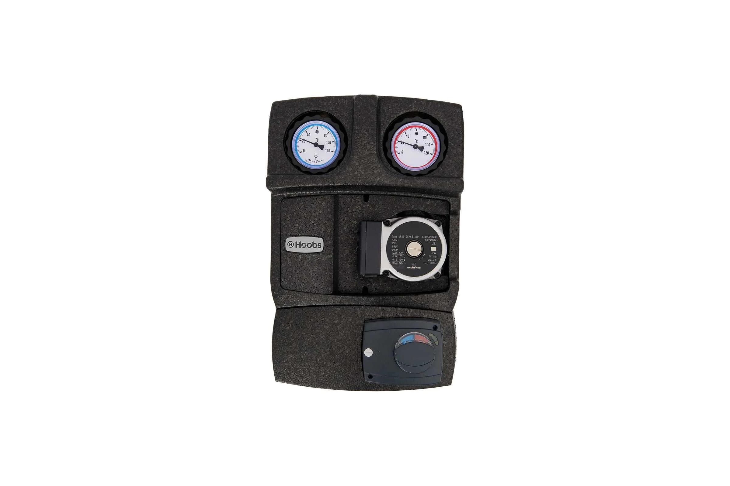 Насосная группа Hoobs DN25 1"вр х 1 1/2"нр, с 3-х ход. клапаном, с насосом UPSO25-65, с сервоприводом HB-21355N-M33-G6M21