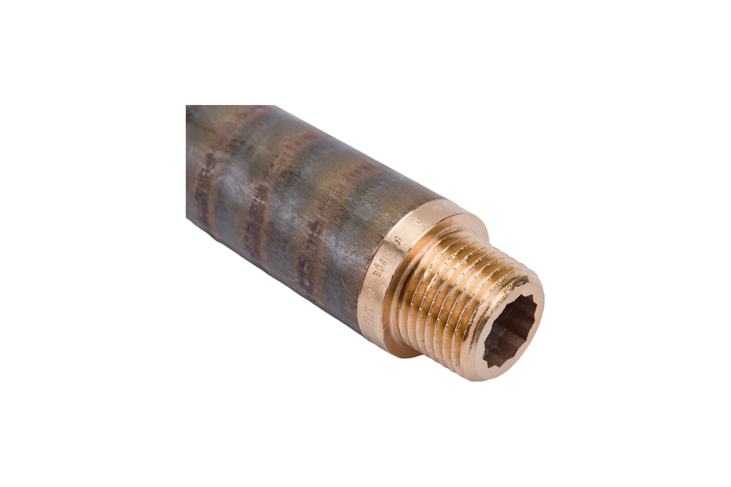 Удлинитель Viega, НВ, 1/2"х100 мм бронза 357245