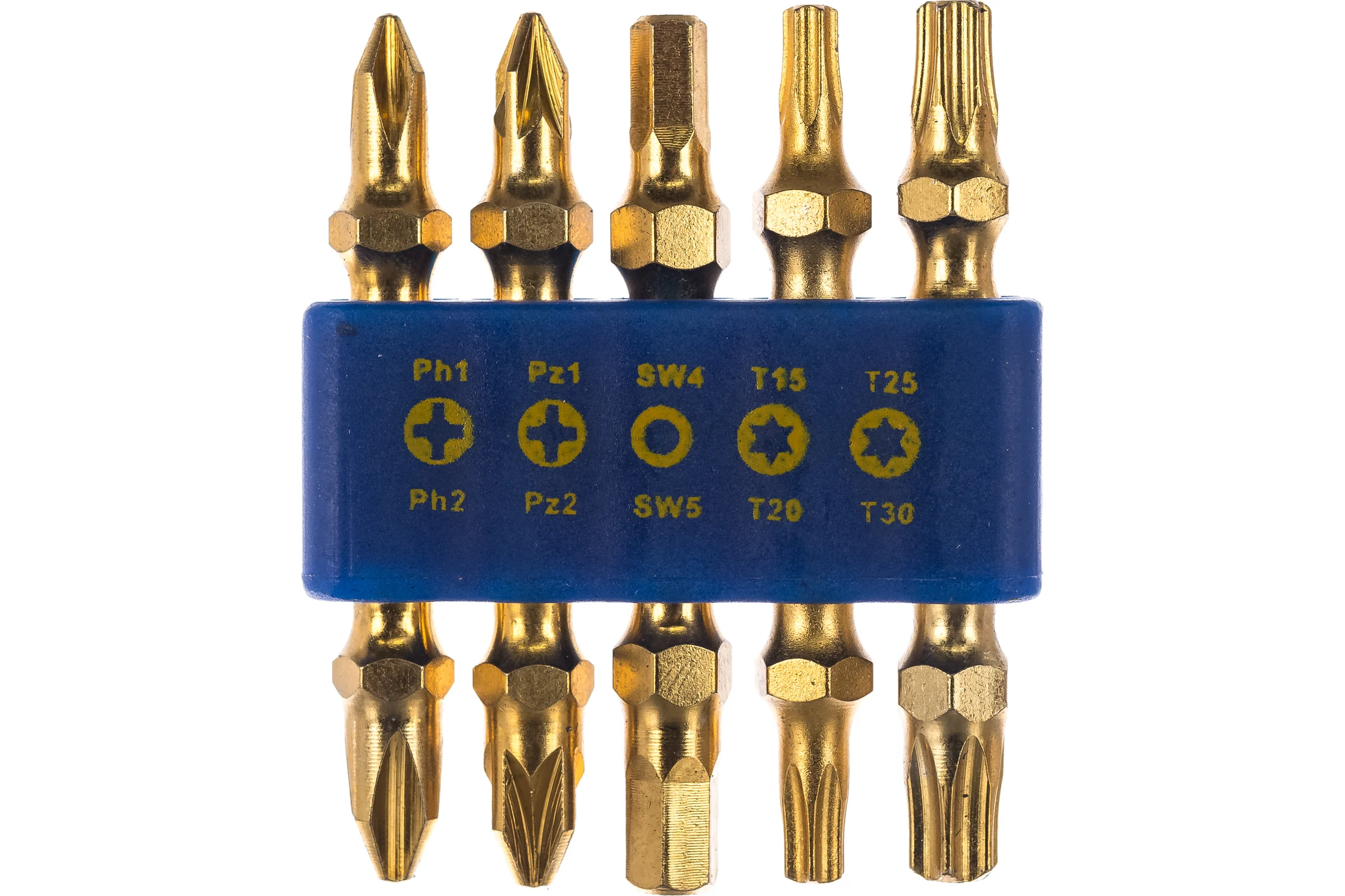 Набор двухсторонних бит №2 Titan 5 шт Ziflex 556908