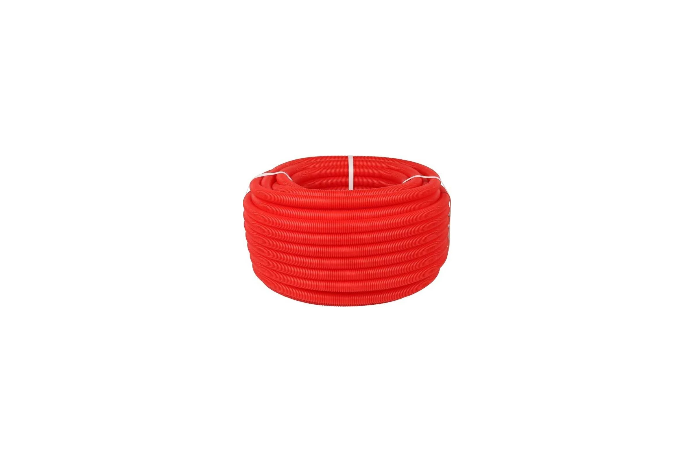 Труба гофрированная Hoobs d 25, 25x29, цвет красный, для труб Dn20, бухта 50 м HB-PEGF-2529RED