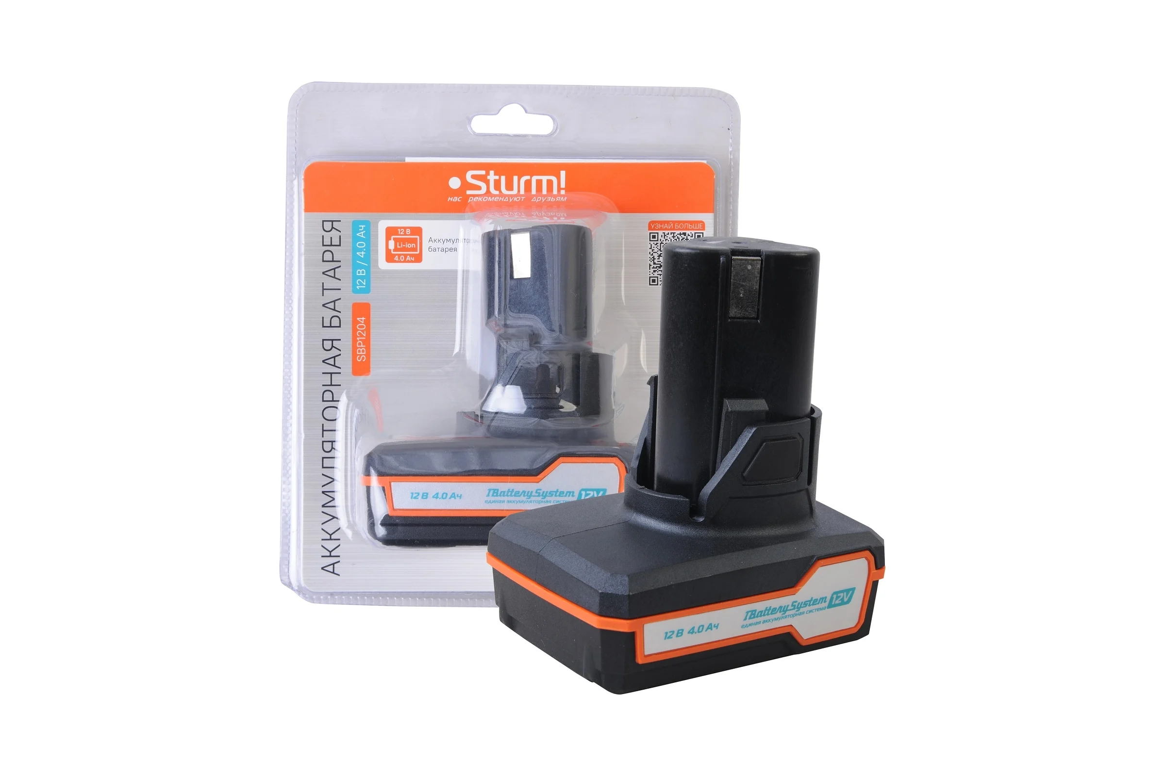 Аккумулятор Sturm 12В, 1BatterySystem12V, 4.0Ач SBP1204