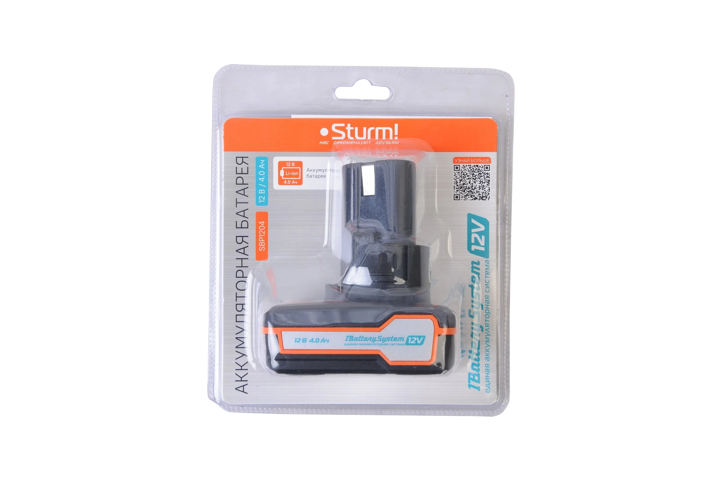 Аккумулятор Sturm 12В, 1BatterySystem12V, 4.0Ач SBP1204