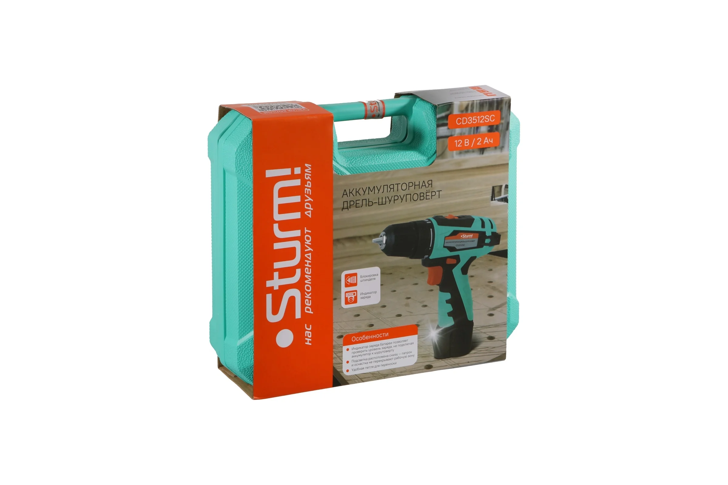 Аккумуляторный шуруповерт Sturm CD3512SC