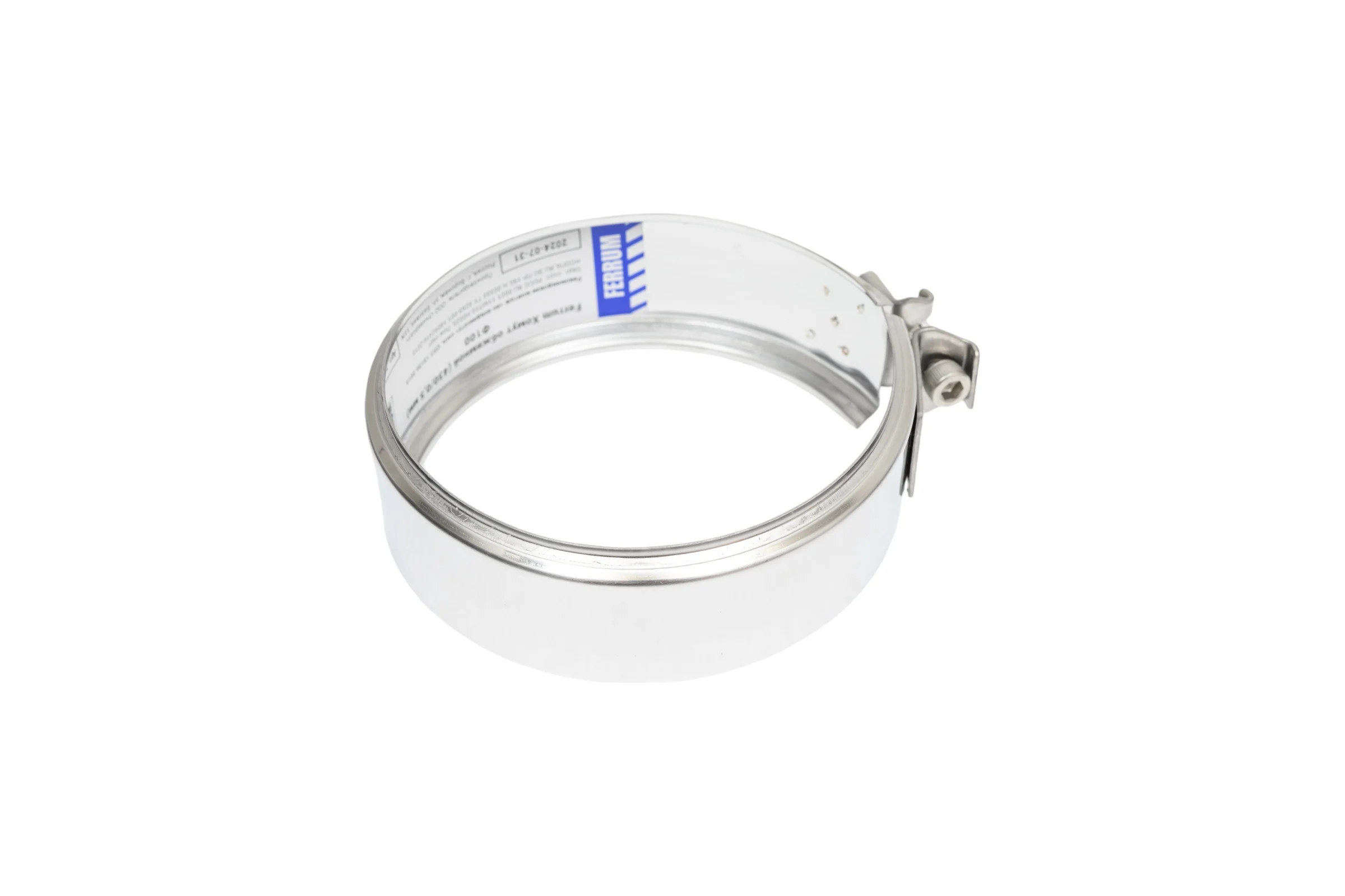 Хомут обжимной Ferrum 0.5 мм, ф100 f4901