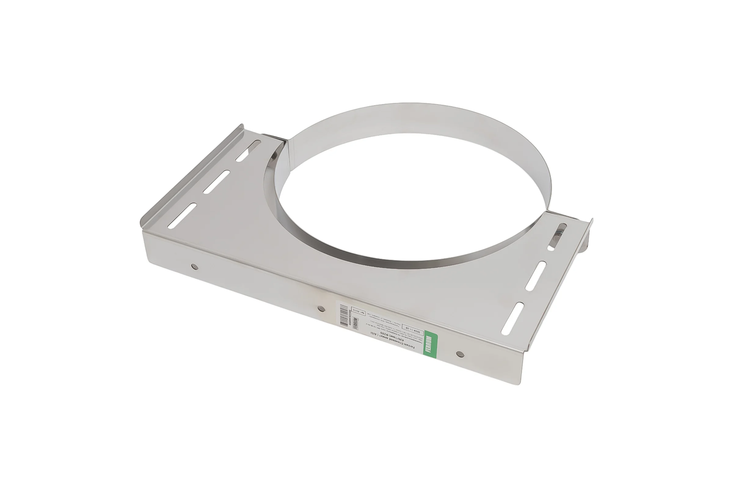 Стеновой хомут Ferrum AISI 430, ф280 f5715