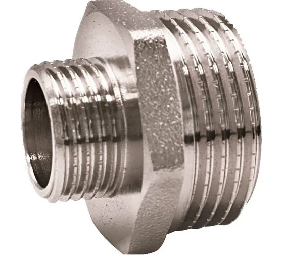 Ниппель переходной Altstream НР 2x1 1/4", латунь 003060211