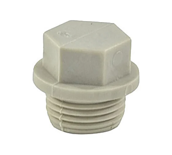 Заглушка TEBO PPR 20x1/2 НР серый 031090201