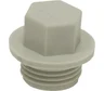 Заглушка TEBO PPR 20x1/2 НР серый 031090201