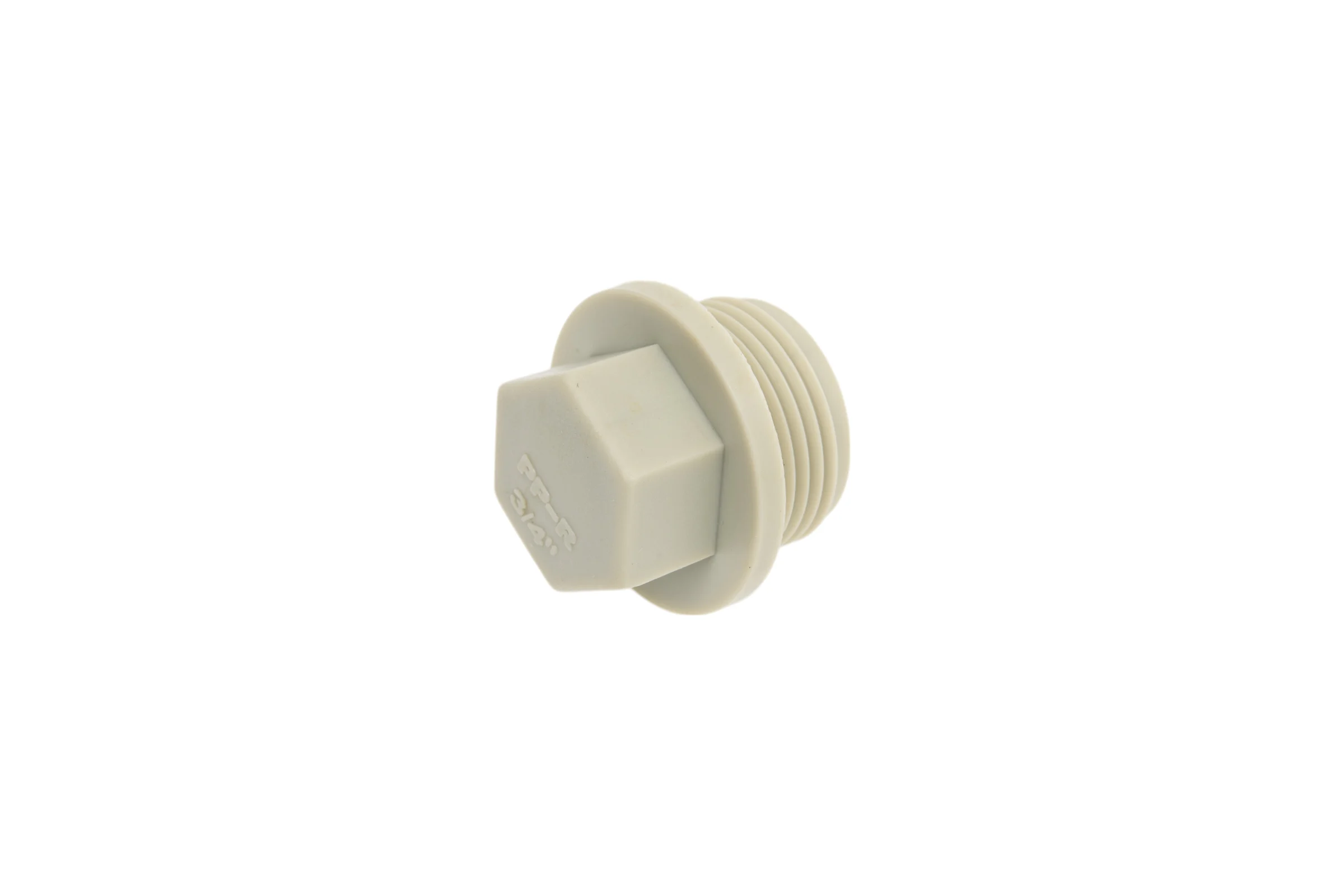 Заглушка TEBO PPR 25x3/4 НР серый 031090202
