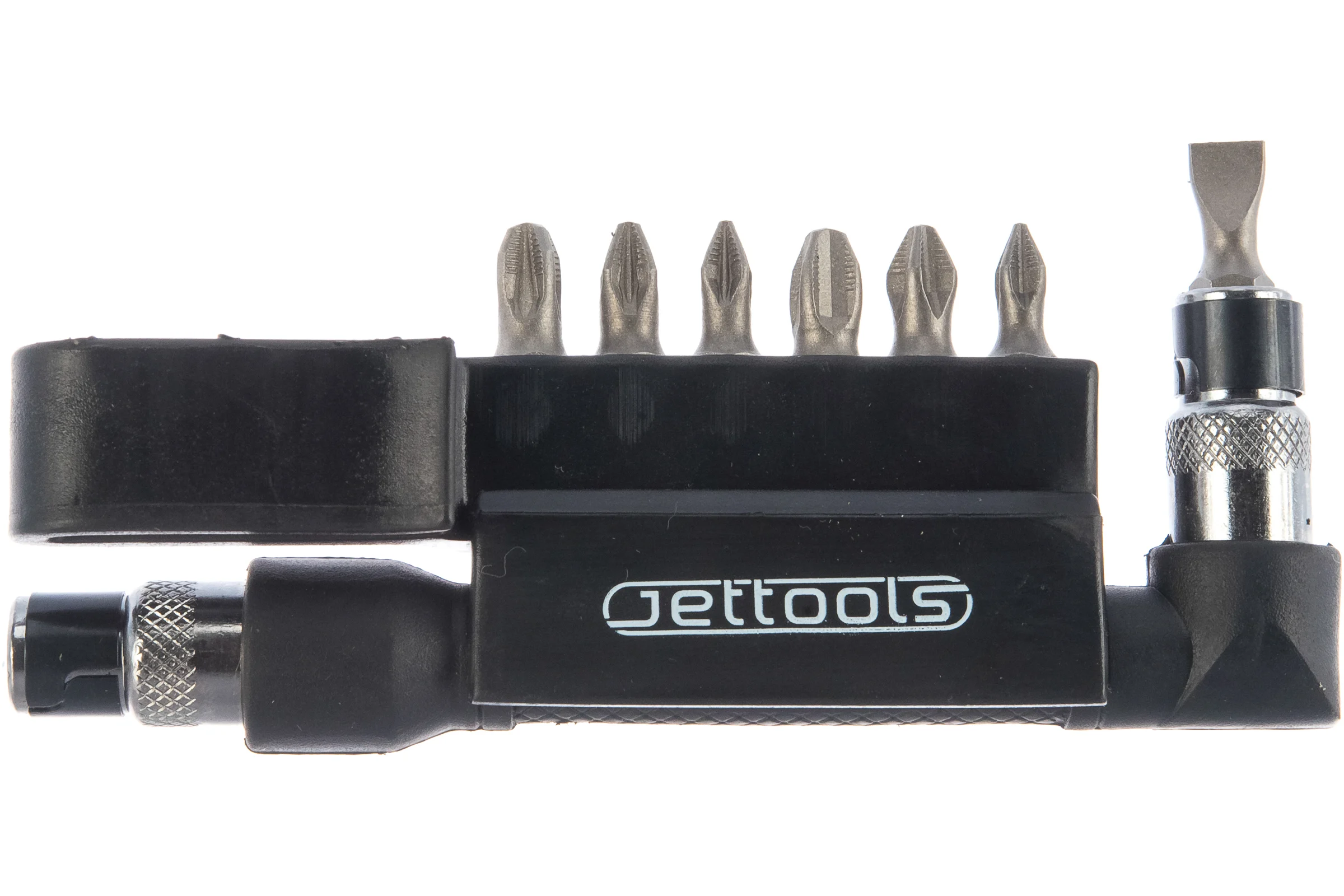 Набор бит с угловой отверткой Jettools 1/4'' 8шт W-6208