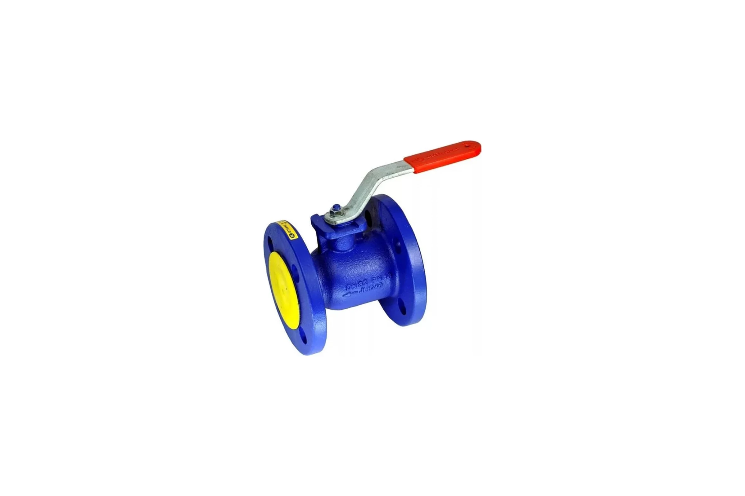 Кран шаровой Zetkama чугунун, Ду150 Ру16, фланцевый 150С 565A150C09 007-6820