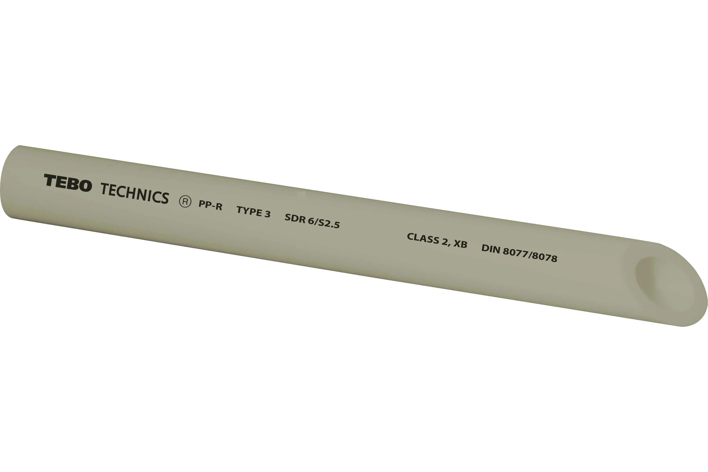 Труба TEBO PPR 63x10,5мм SDR6 4м серый 031010207