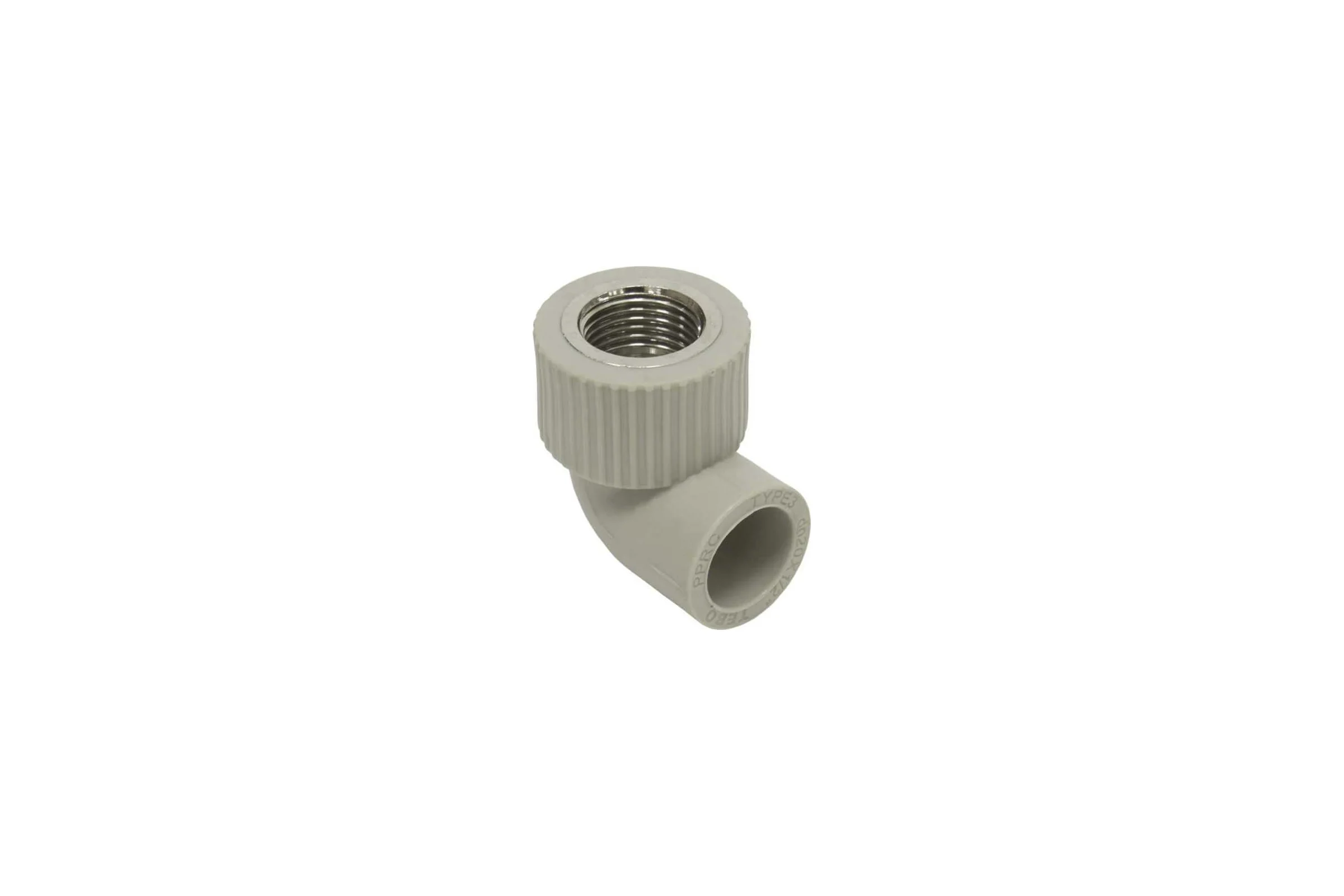 Угольник комбинированный TEBO PPR 32x3/4 ВР серый 031030410