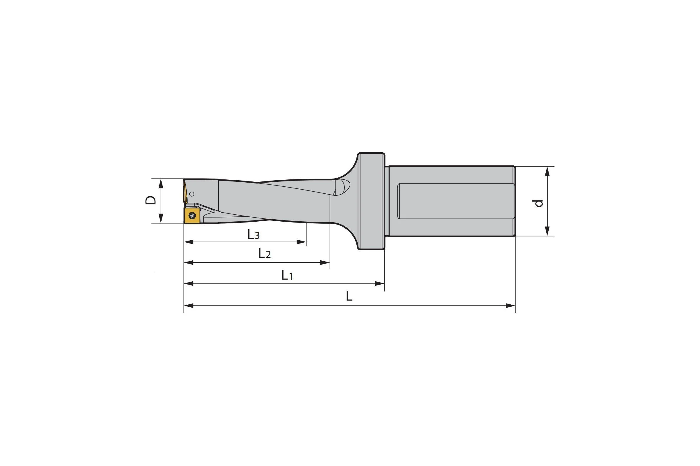 Сверло 44х132х238 мм DAKSTOOLS KSD-C40-440-3-S