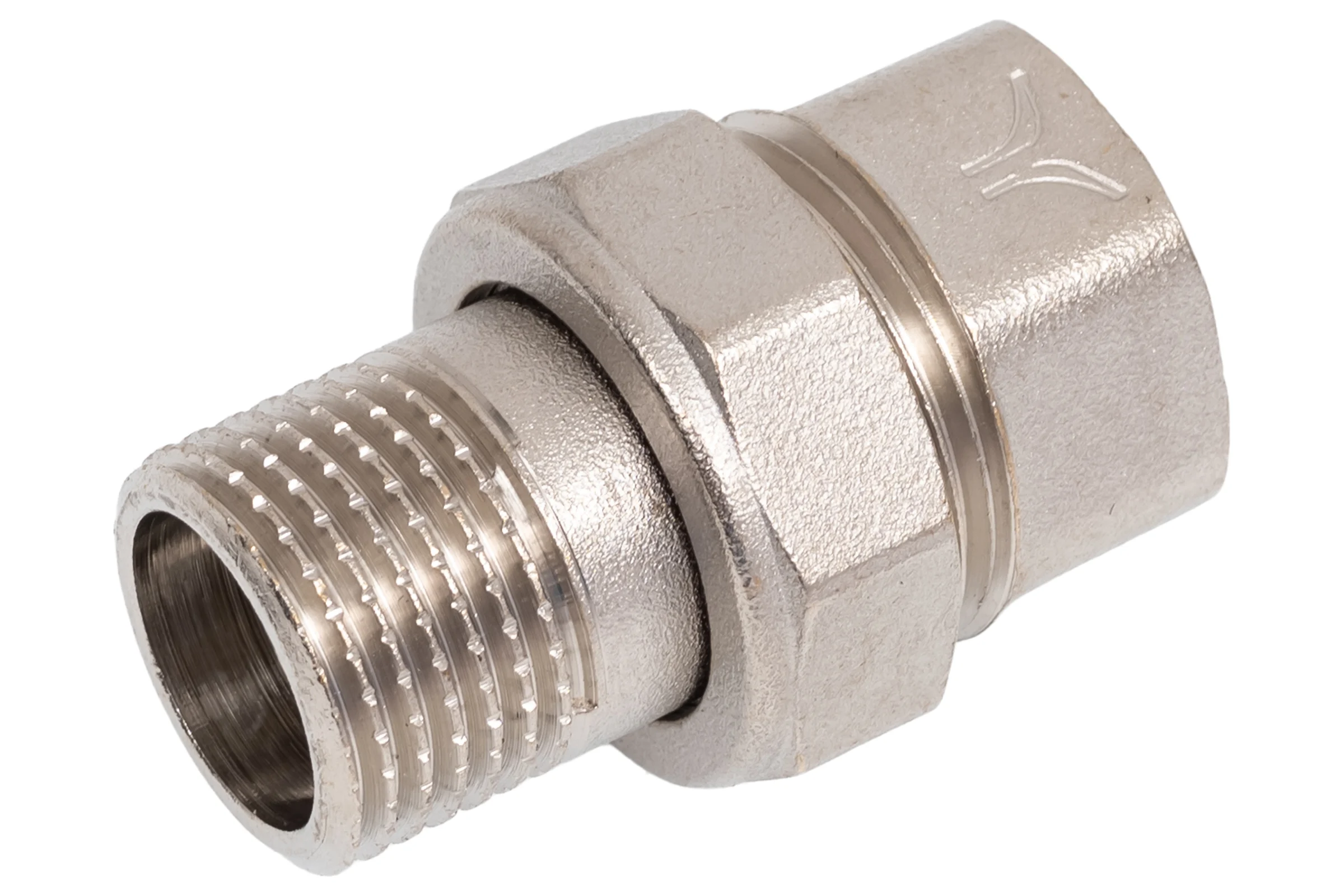 Соединение PRO AQUA разъемное, прямое, резьбовое, Н/В, ШК 1/2 10-m15-f15xb