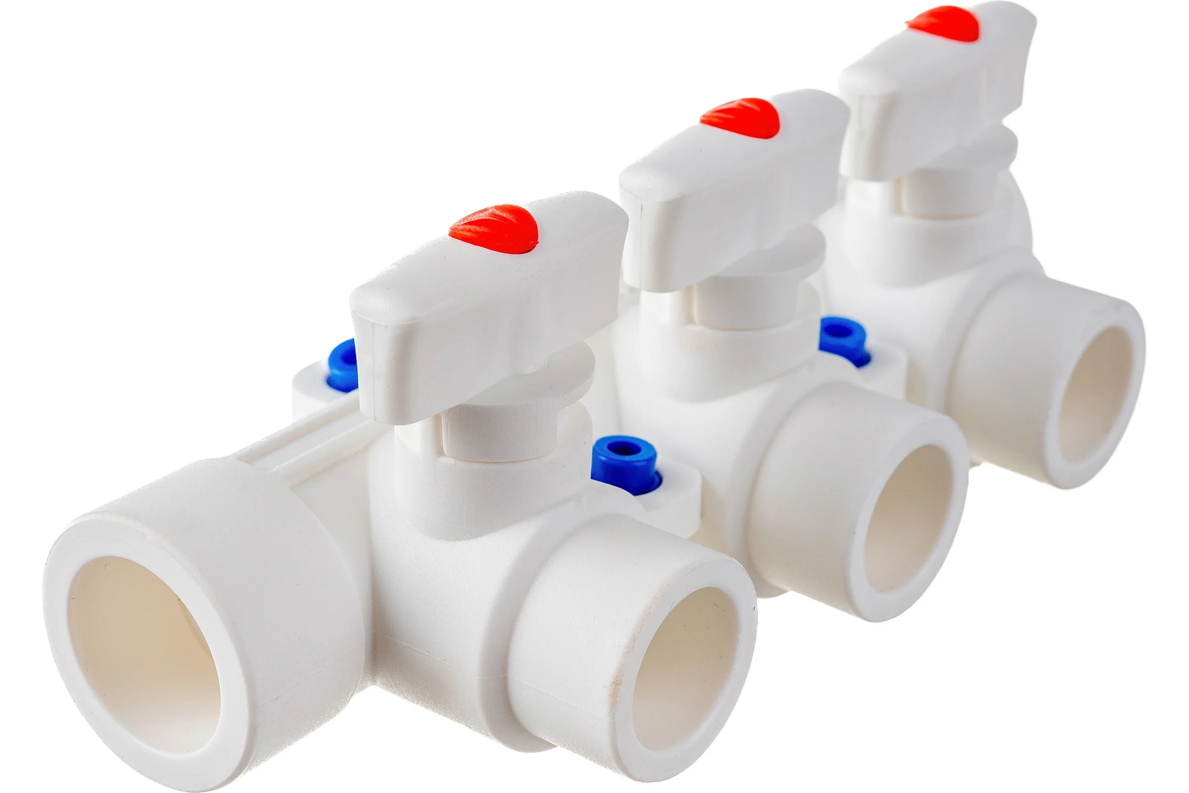 Коллектор PRO AQUA PP-R с 3 выходами, белый ШК 25-20 PA6710308Pb