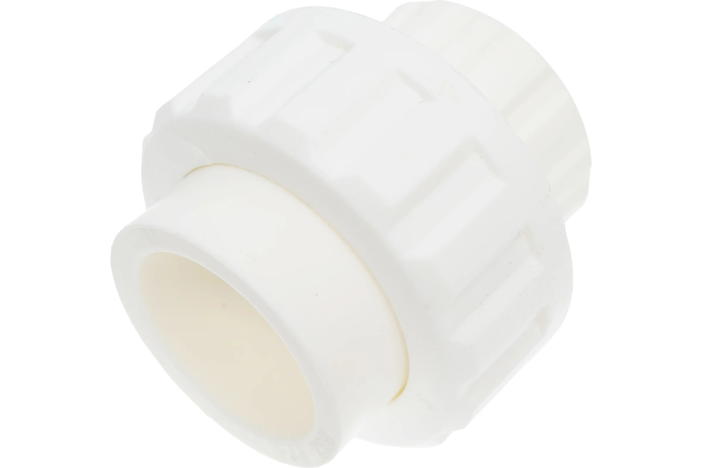 Муфта PRO AQUA PP-R разъемная, пластиковая, белая, PN 10 ШК 32 PA19012b