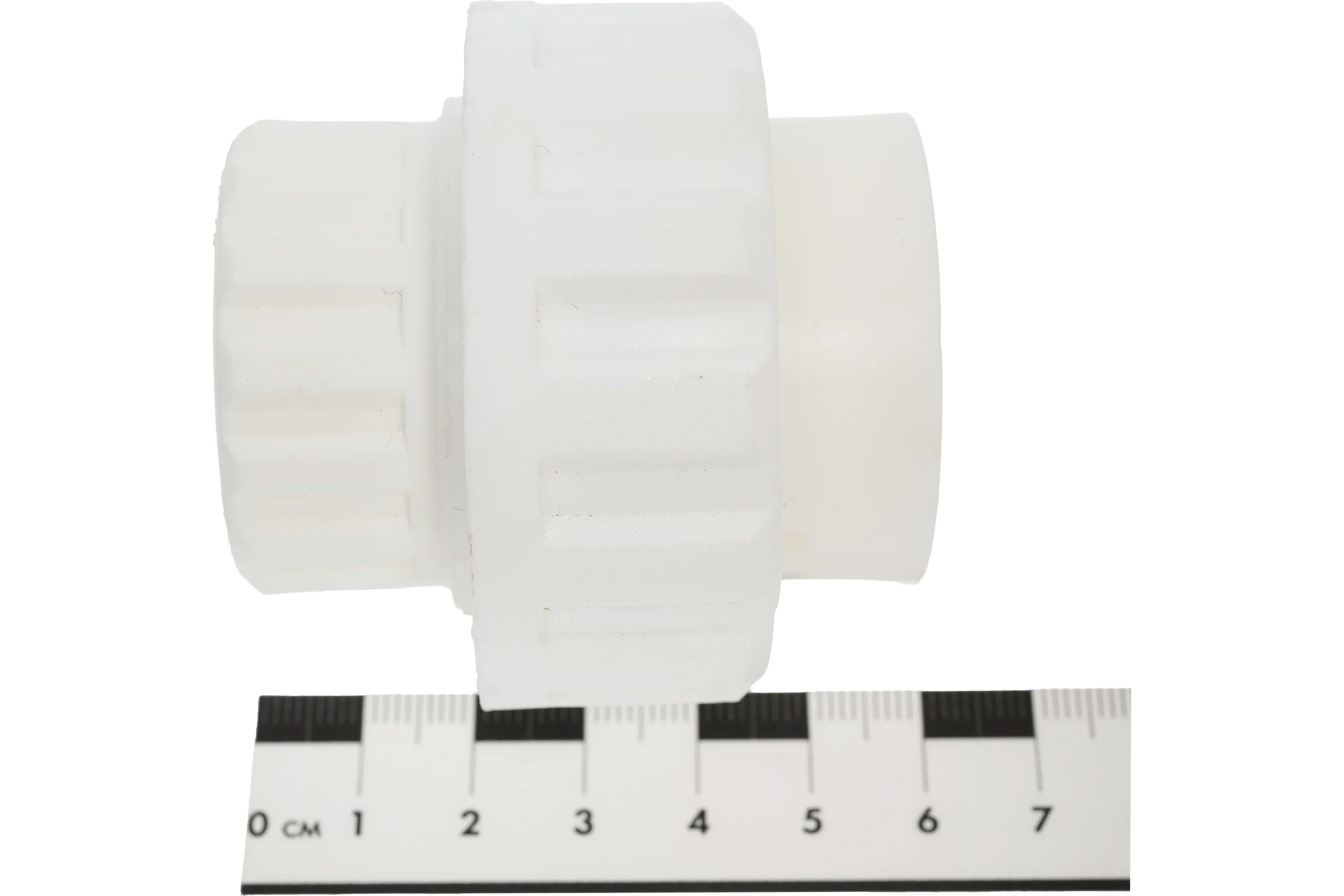 Муфта PRO AQUA PP-R разъемная, пластиковая, белая, PN 10 ШК 32 PA19012b