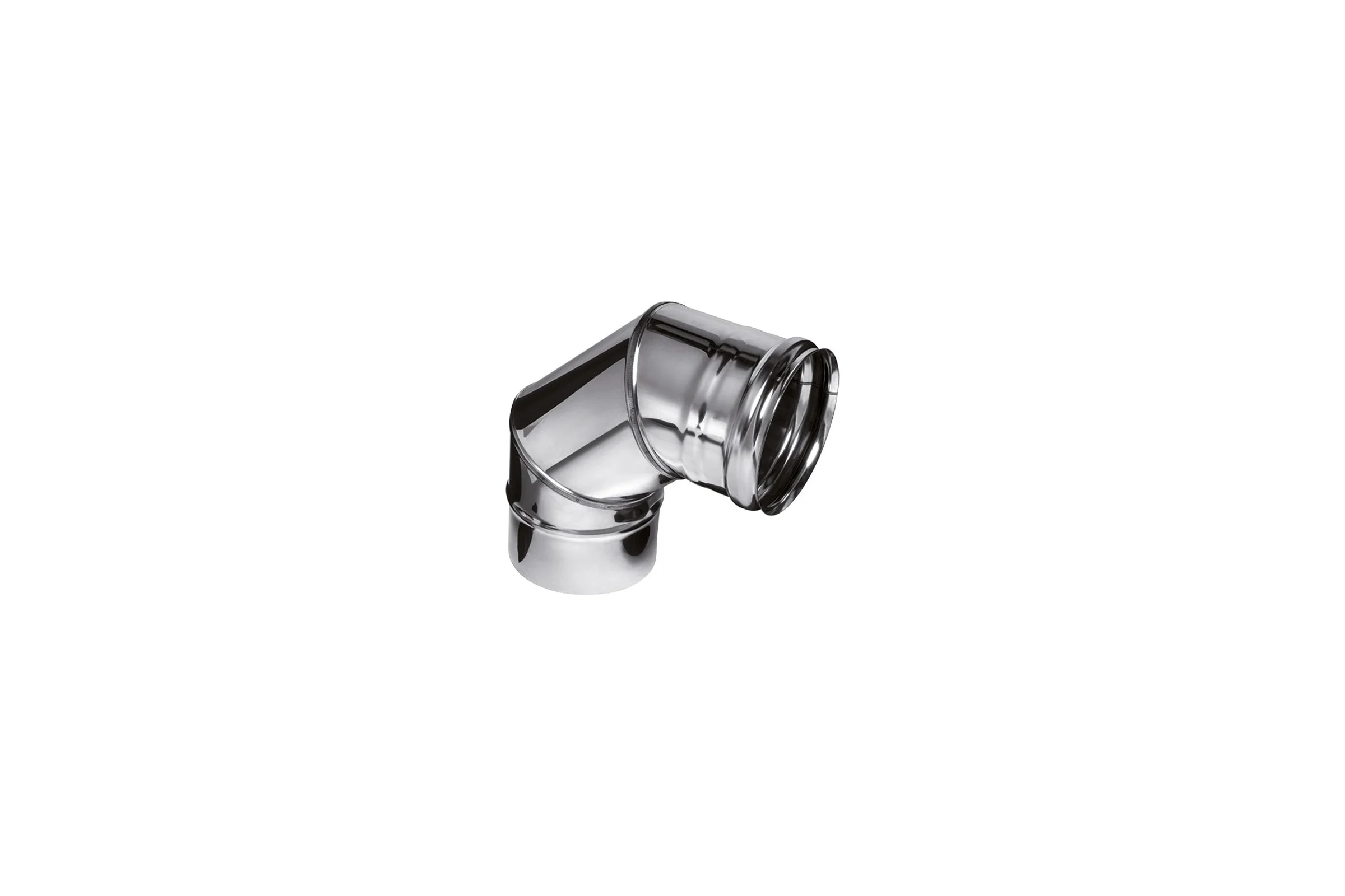 Колено Ferrum 0.5 мм, 90 гр, ф 100 мм f2401