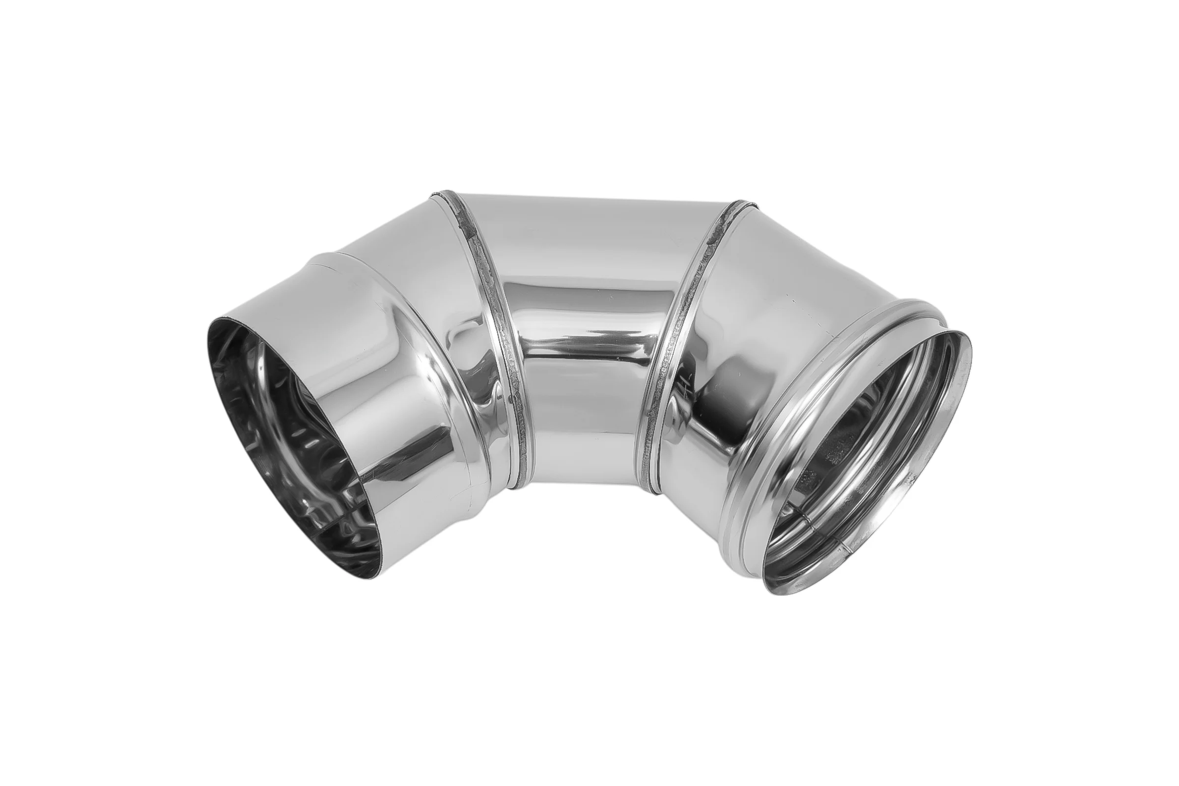 Колено Ferrum 0.8 мм, 90 гр, ф 130 мм f2420