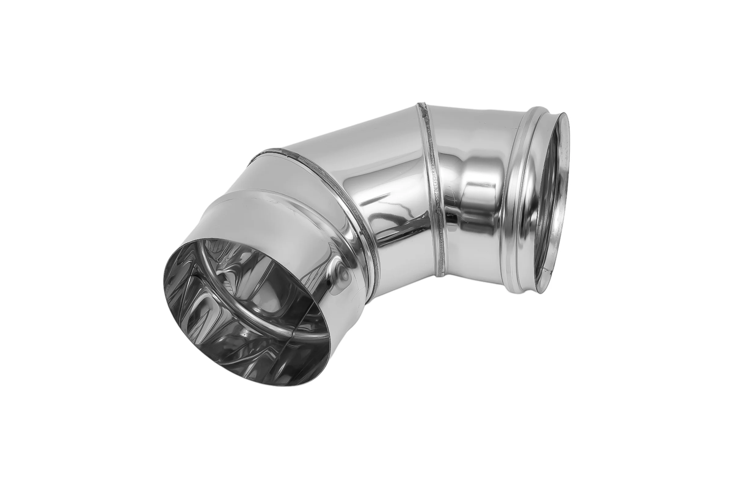 Колено Ferrum 0.8 мм, 90 гр, ф 130 мм f2420