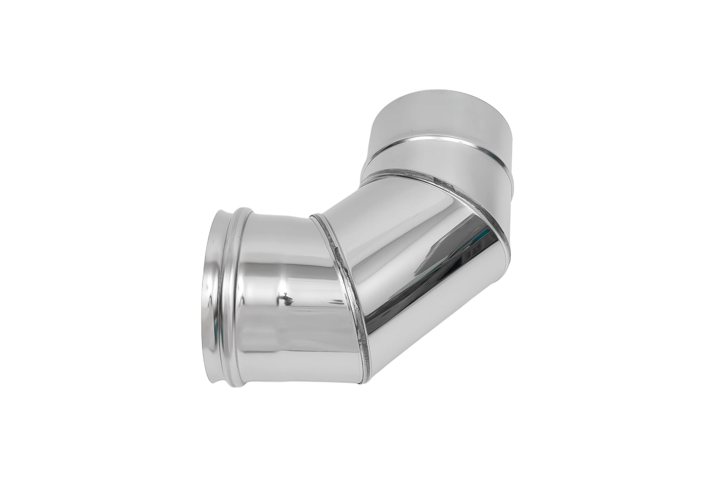 Колено Ferrum 0.8 мм, 90 гр, ф 130 мм f2420