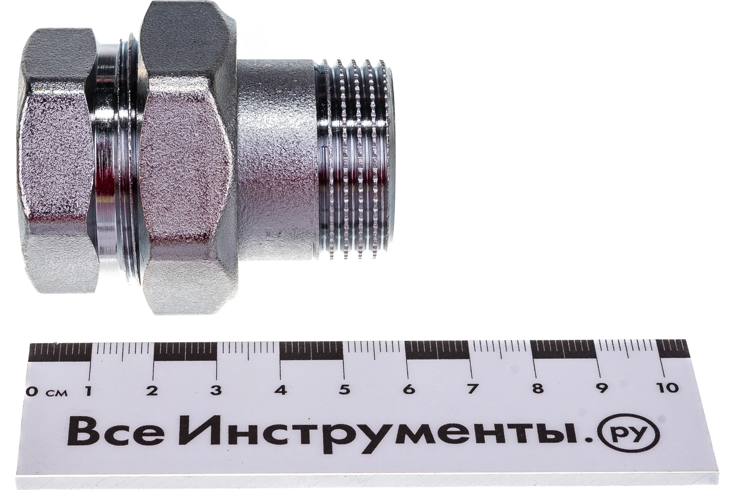 Соединитель Giacomini латунь хром американка Ду 25 1 прямой ВР/НР R18 R18X005 027-4134