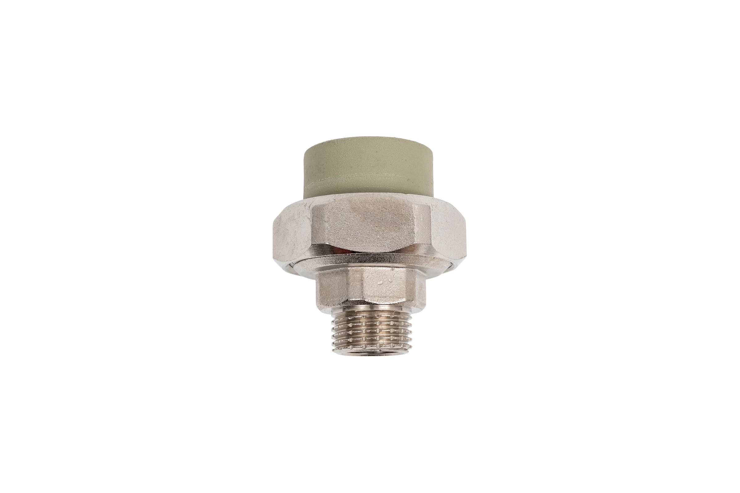 Муфта комбинированная разъемная TEBO PPR, 25x1/2 НР, серый 016020917
