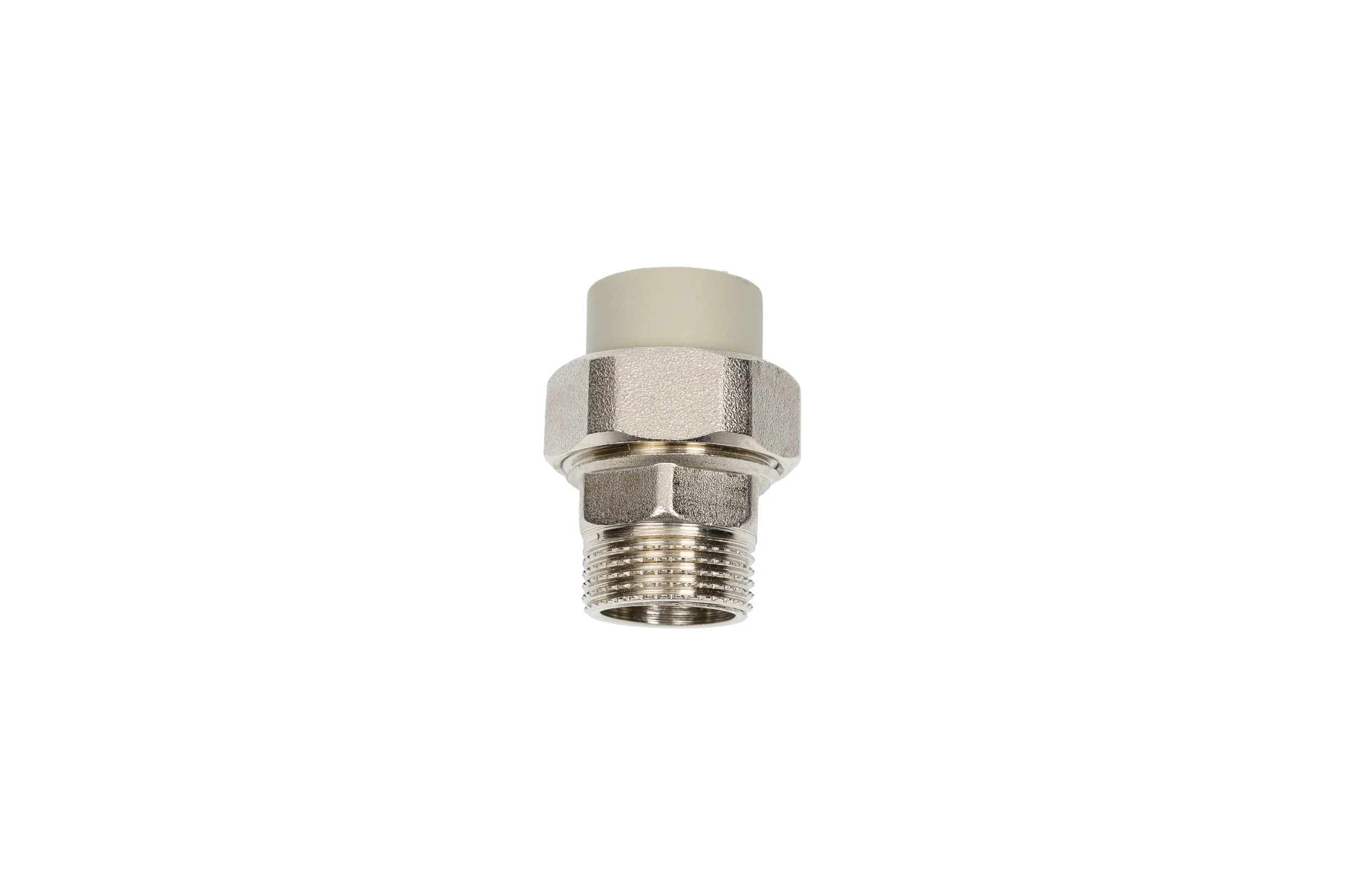 Муфта комбинированная разъемная TEBO PPR, 20x3/4 НР, серый 016020903