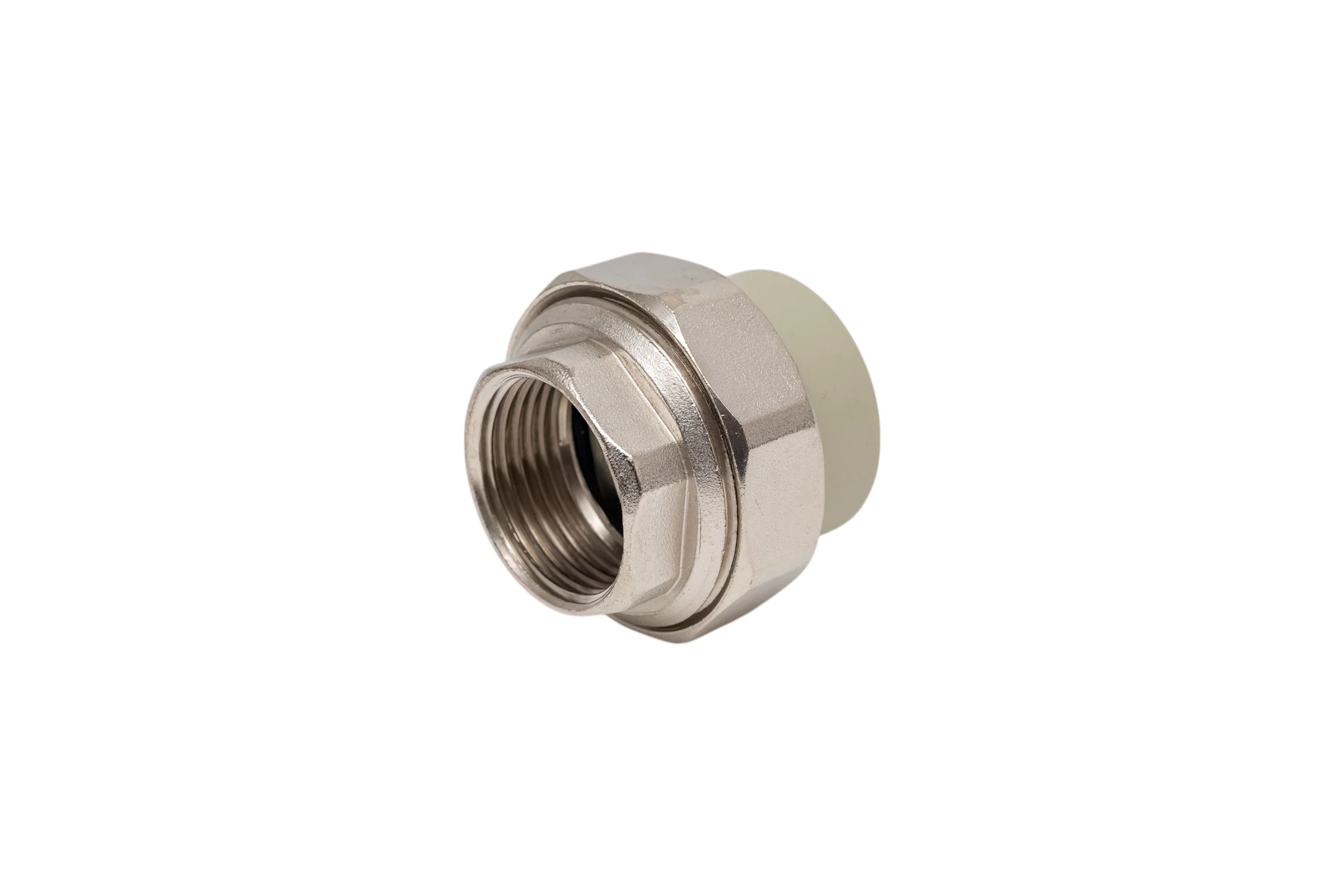 Муфта комбинированная разъемная TEBO PPR, O-ring, 32x1 ВР, серый 016022008