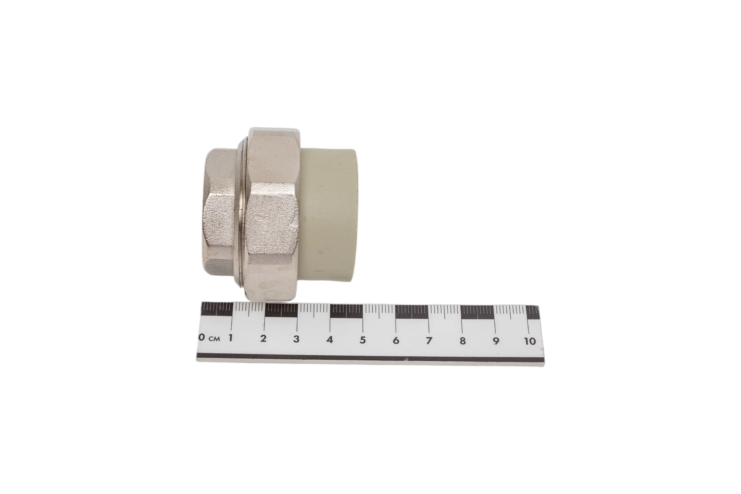 Муфта комбинированная разъемная TEBO PPR, O-ring, 32x1 ВР, серый 016022008