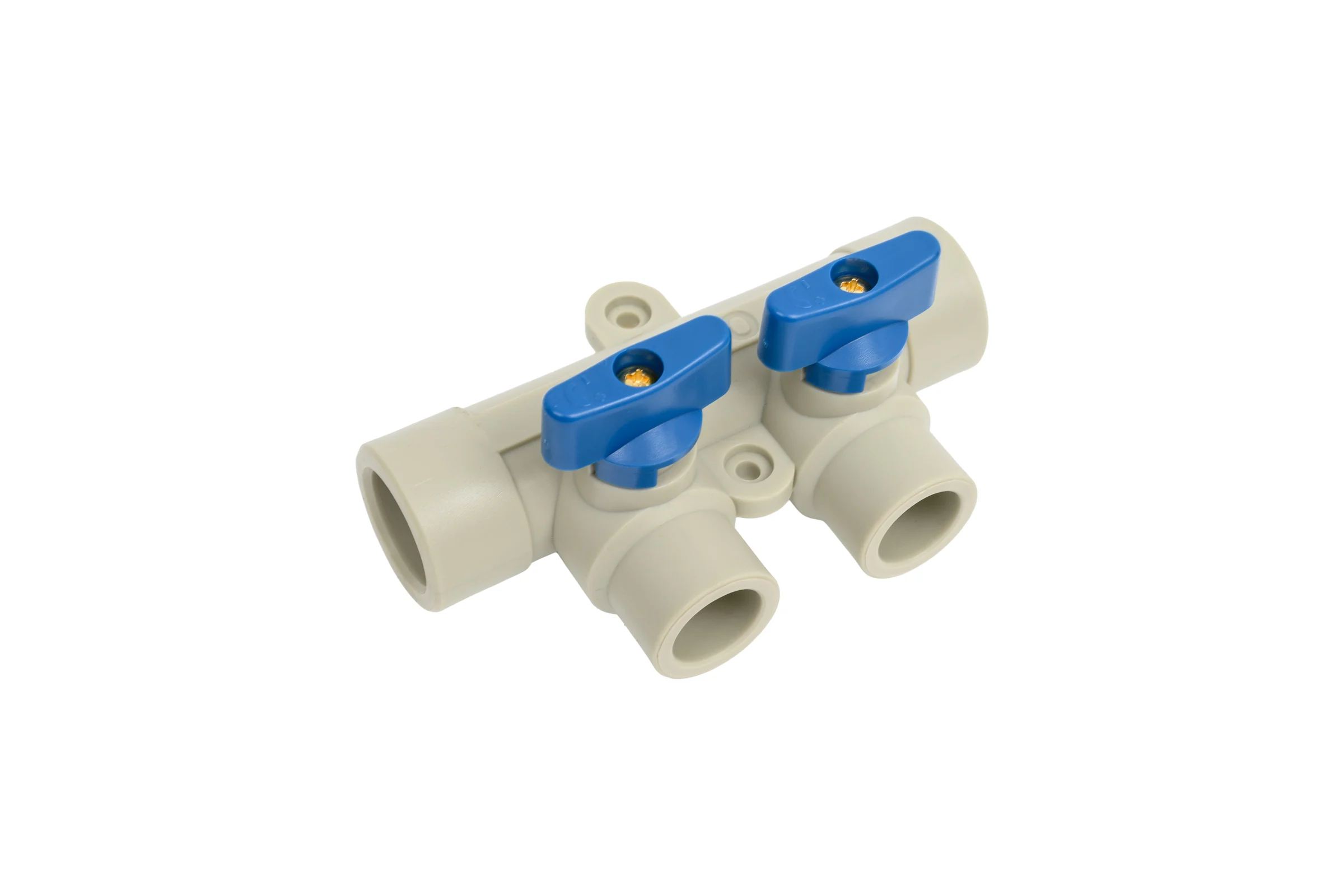Коллектор TEBO PPR 25x20, 2 выхода, серый 031091251