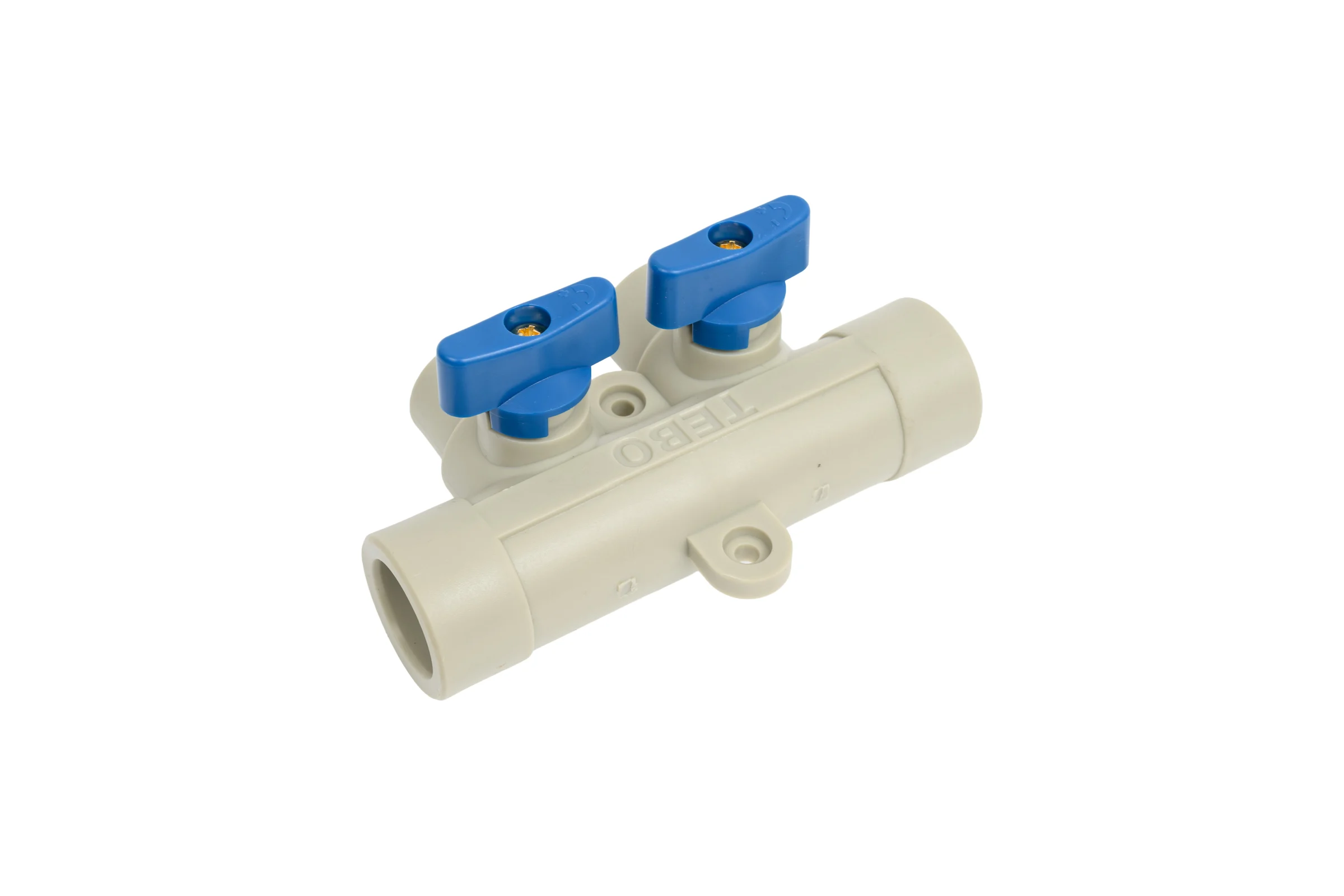 Коллектор TEBO PPR 25x20, 2 выхода, серый 031091251
